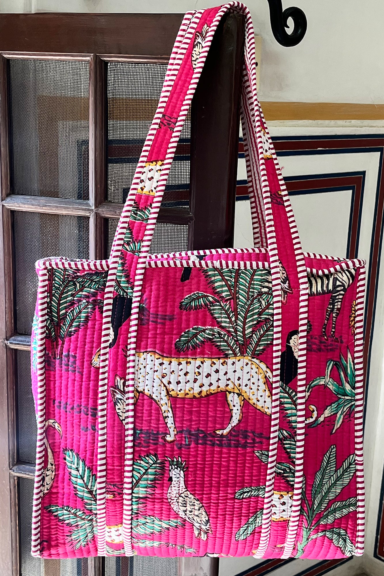 Pink Safari Tote Bag