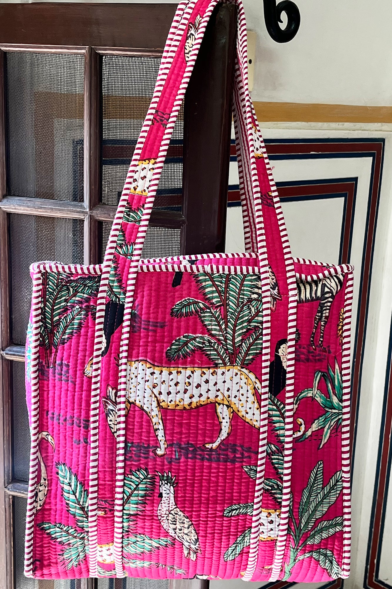 Pink Safari Tote Bag