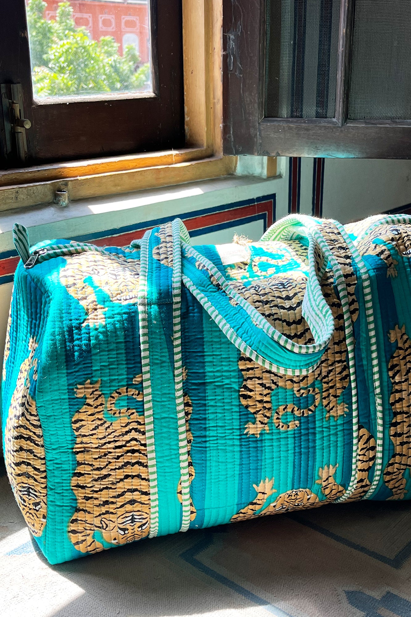 Blue Panther Duffle Bag