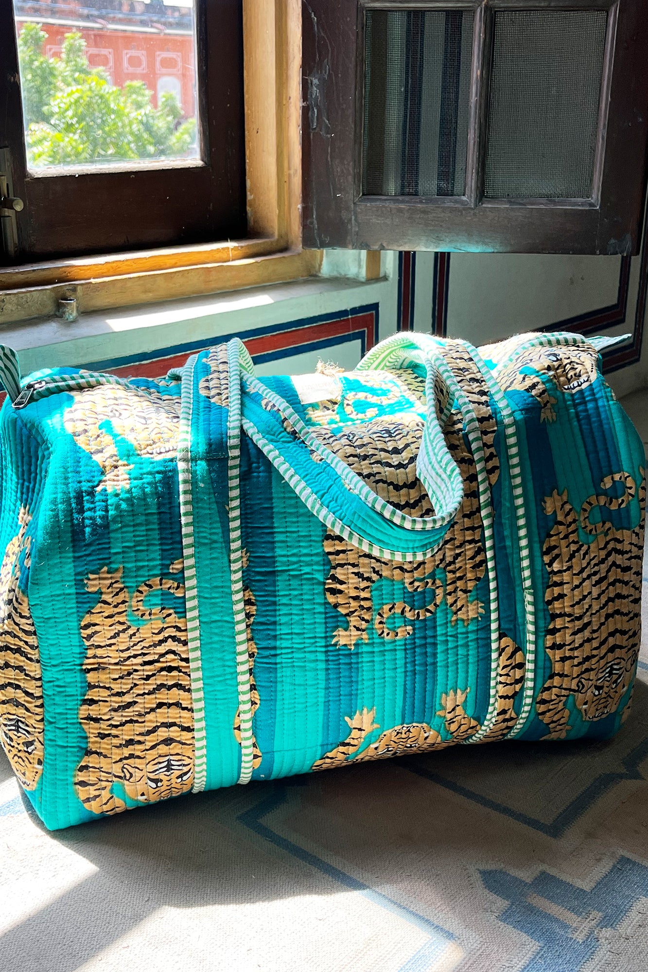 Blue Panther Duffle Bag