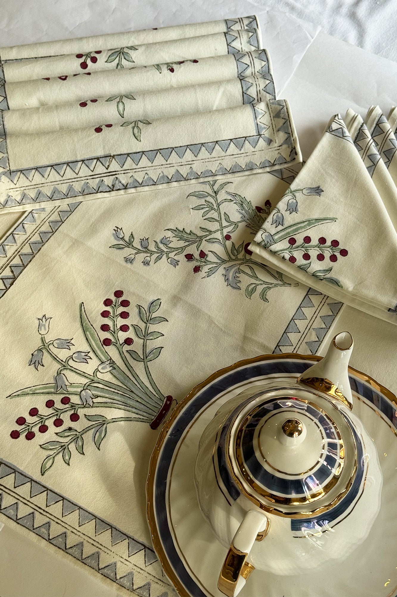 Pomegranate Jaal Placemat Set of 13