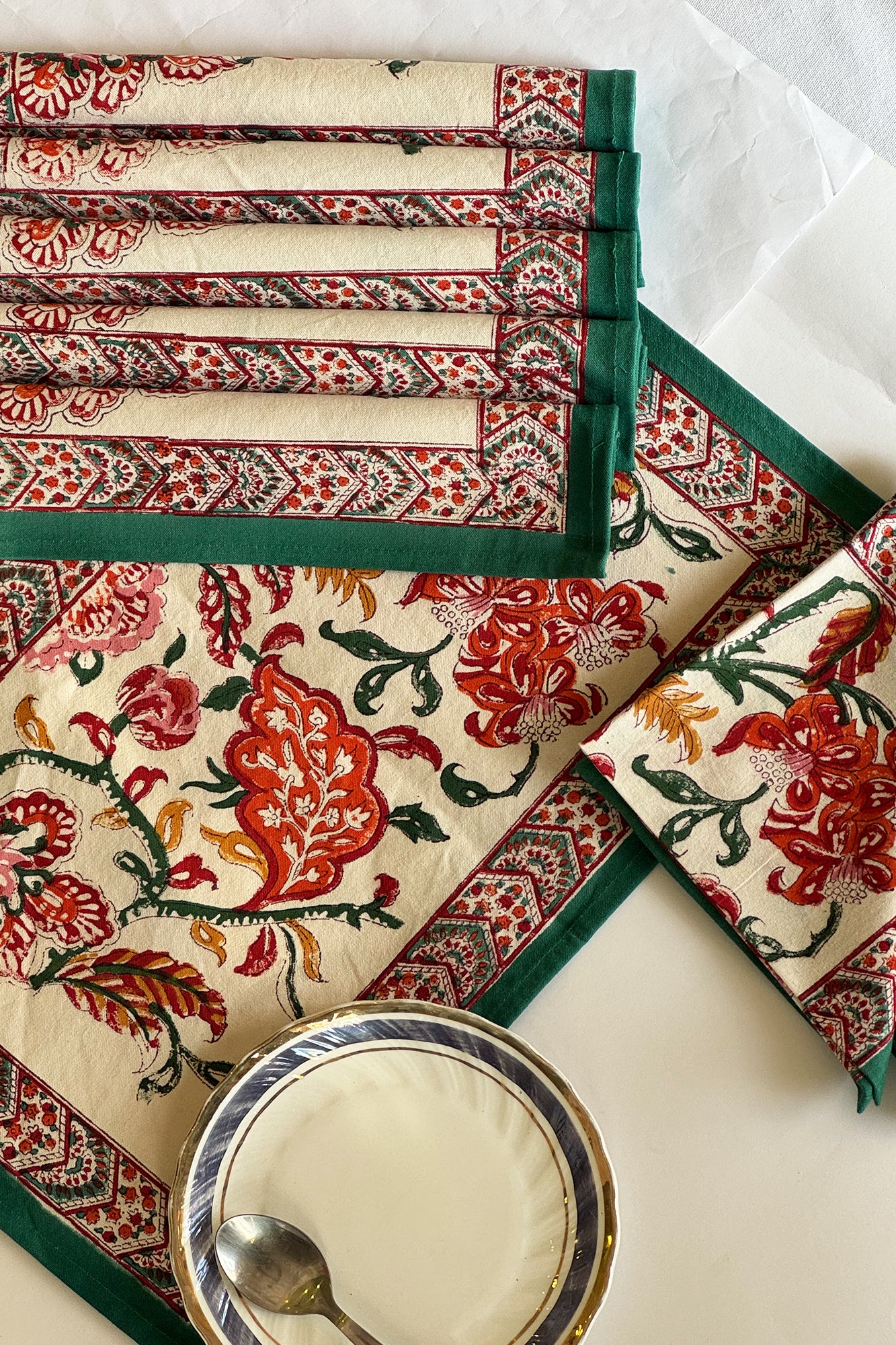 The Crimson Vine Placemat Set of 12