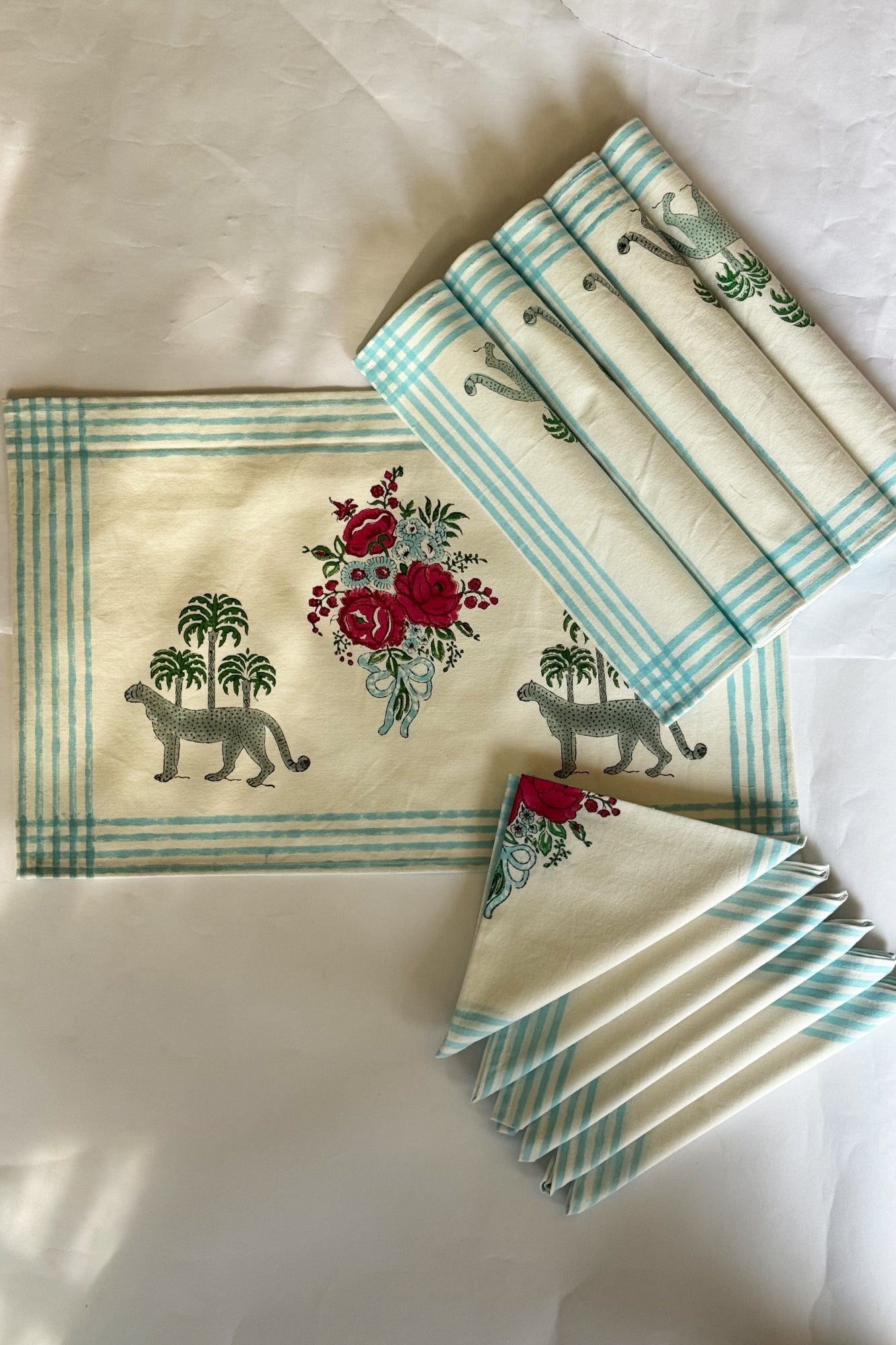 Rogue Rose Stripe Placemat Set of 12