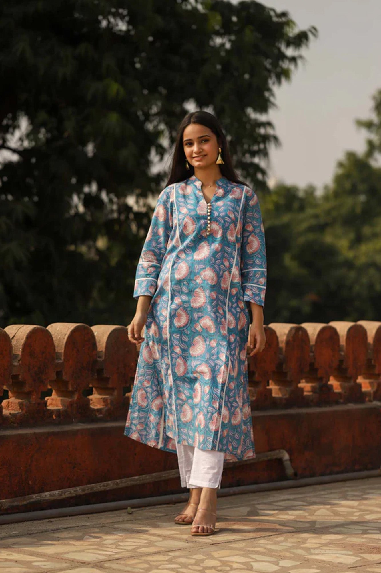 Kurta Long Women Neela Lotus