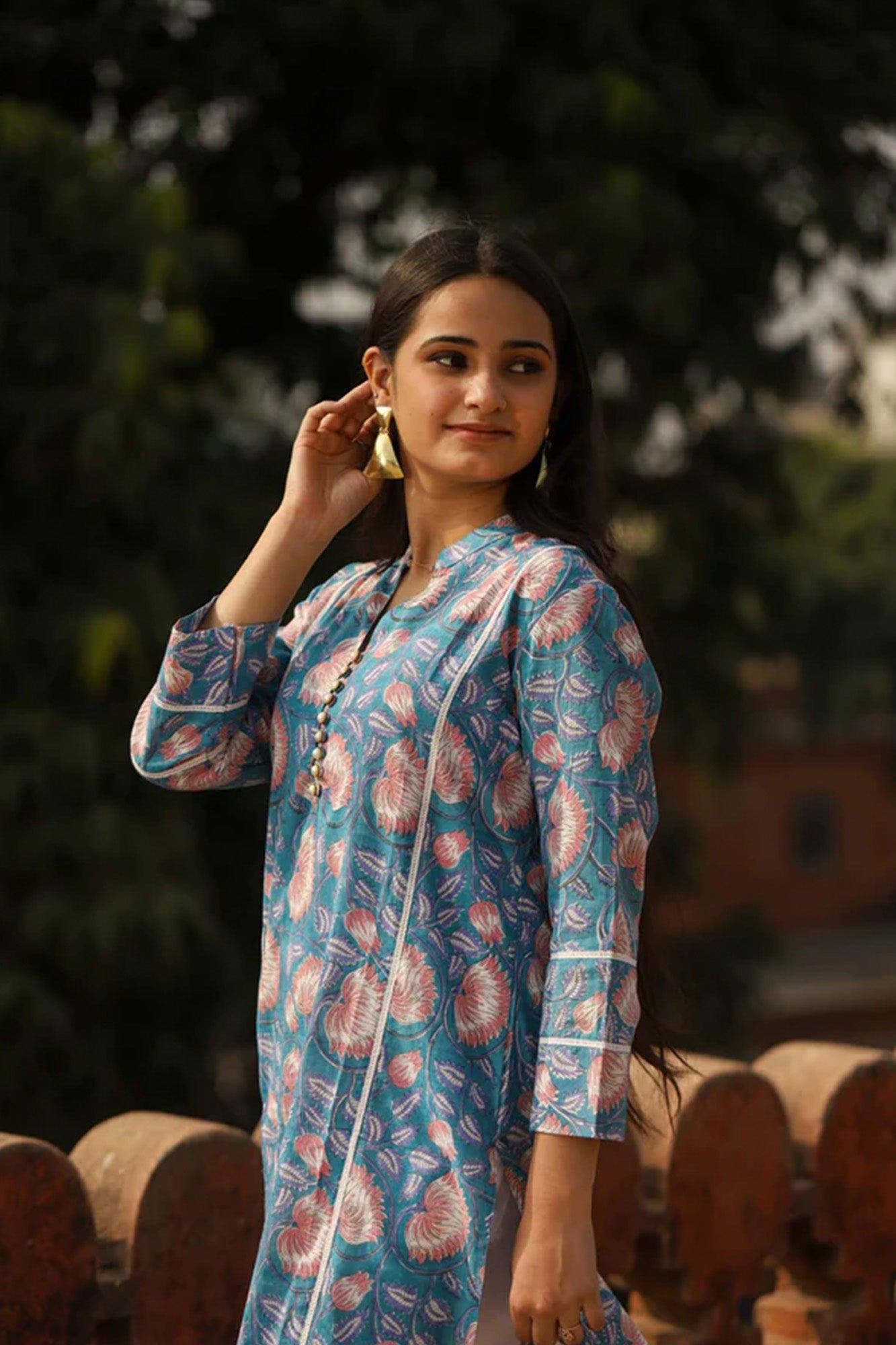 Kurta Long Women Neela Lotus