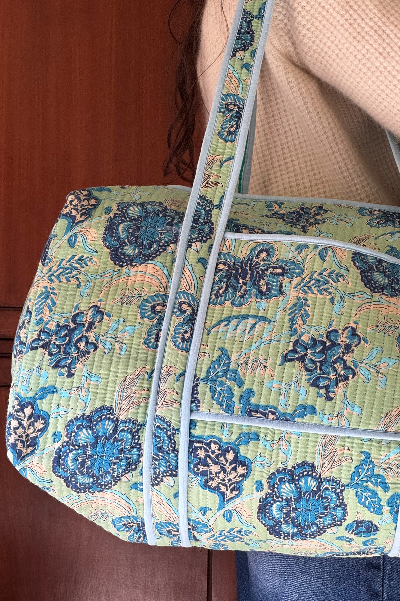 Blue Fern Duffle Bag