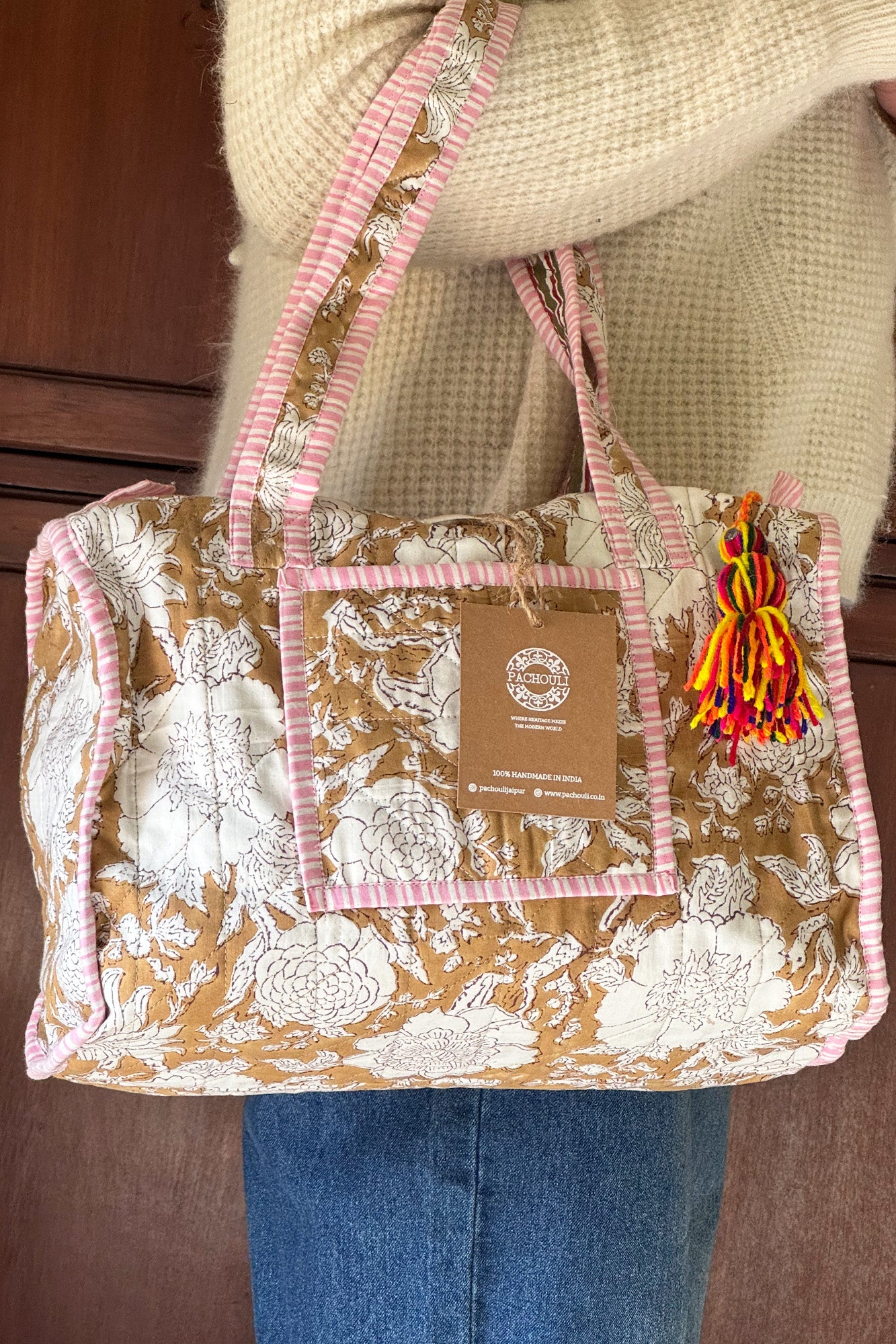 Nature Wood Small Duffle Bag