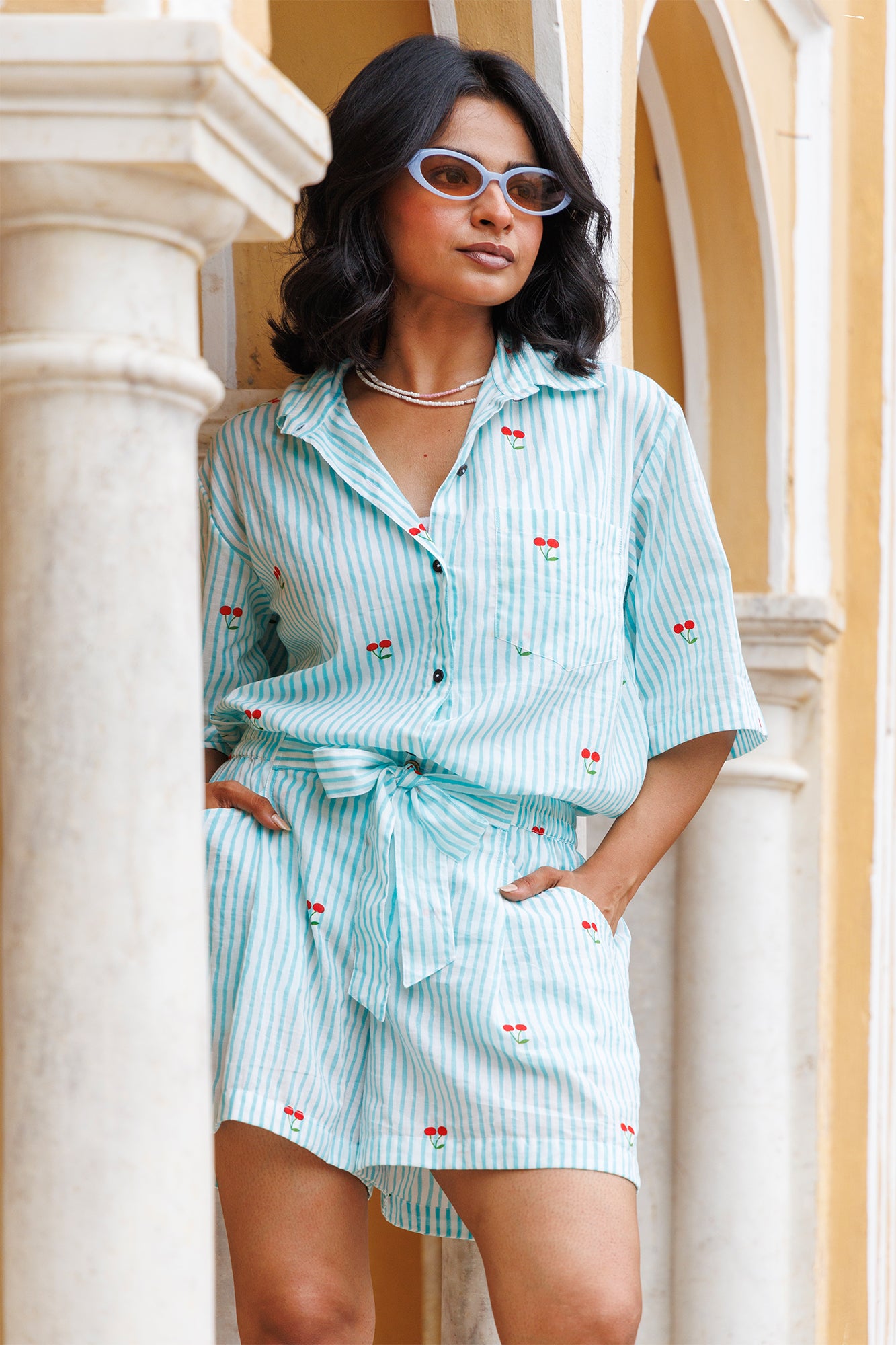 Seher Cherry Co-ord Set