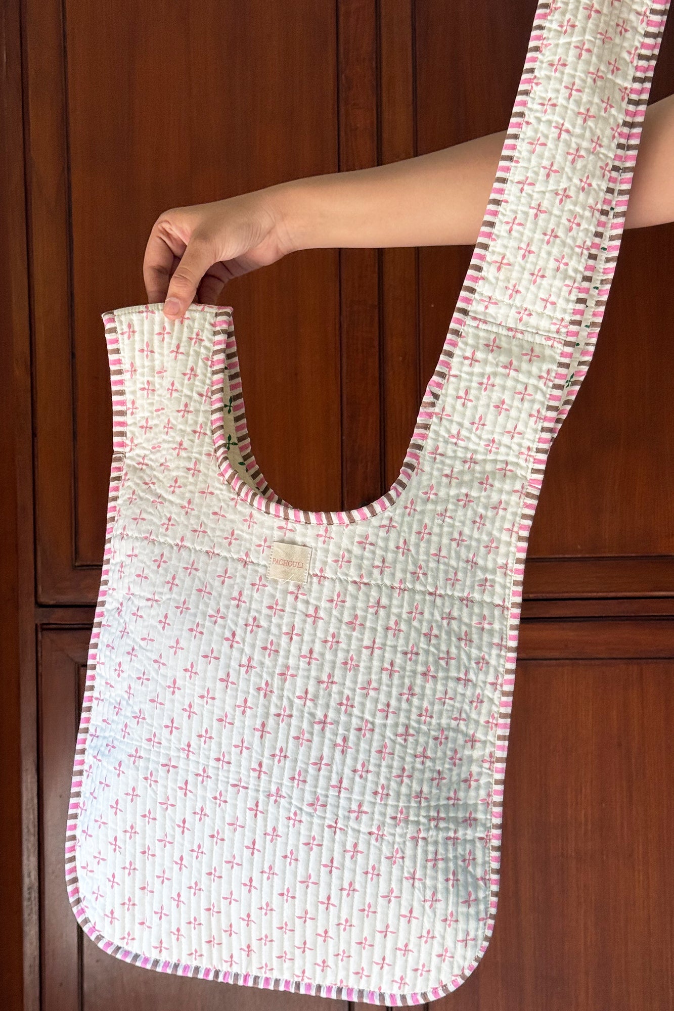 Pink Tiles Knot Bag