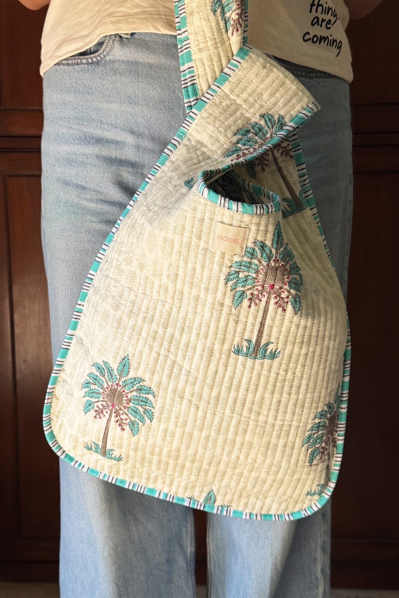 Green Palm Knot Bag