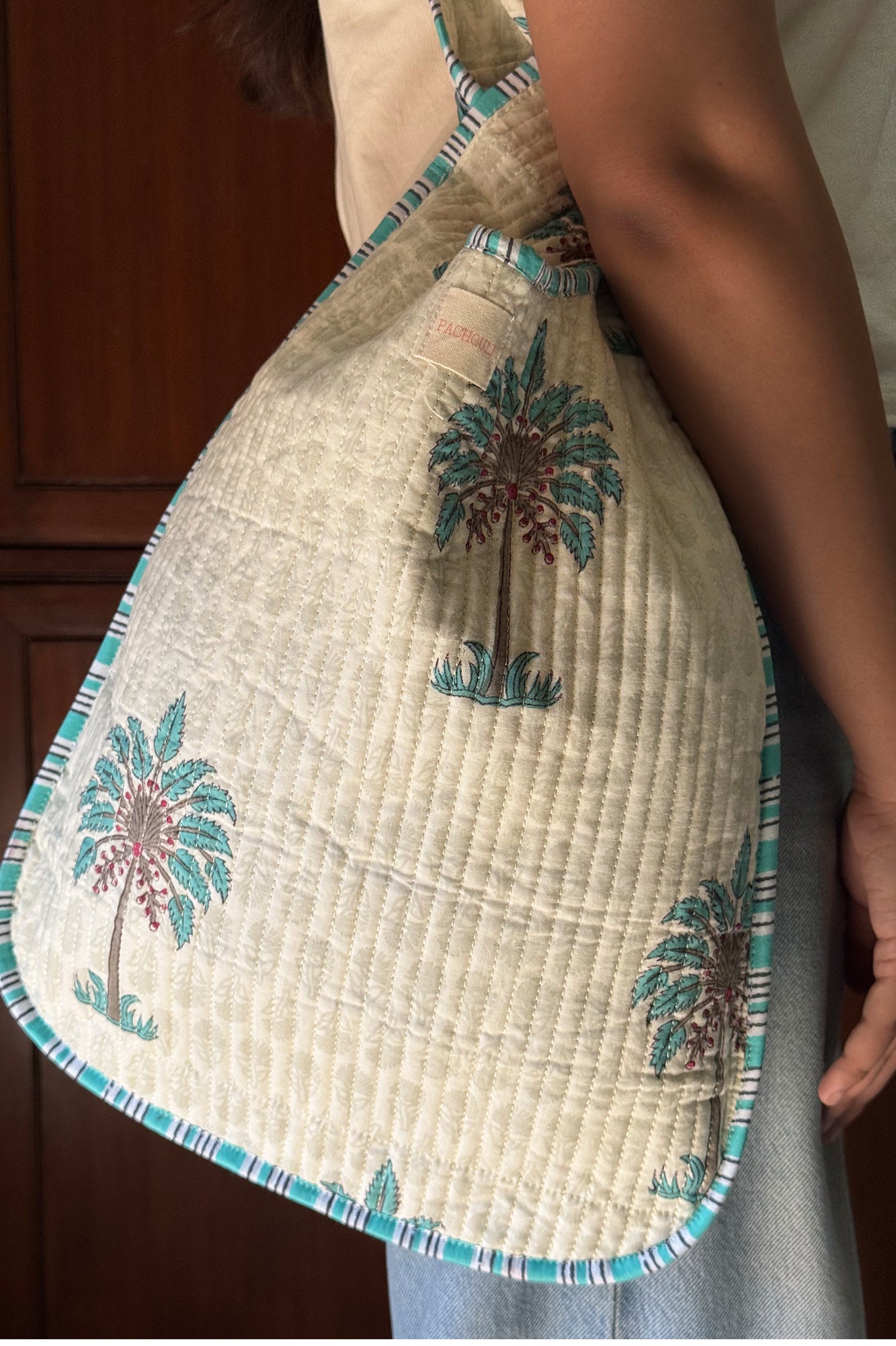 Green Palm Knot Bag