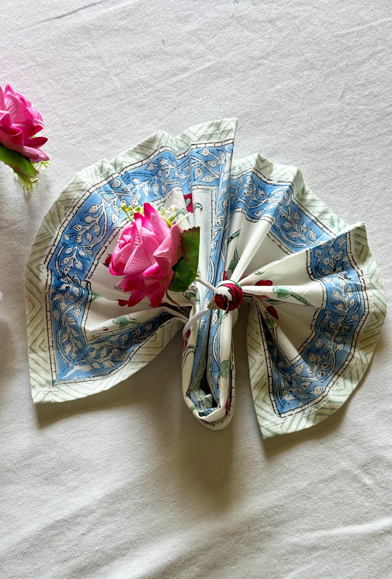 Gulabi Rose Napkin Ring Set