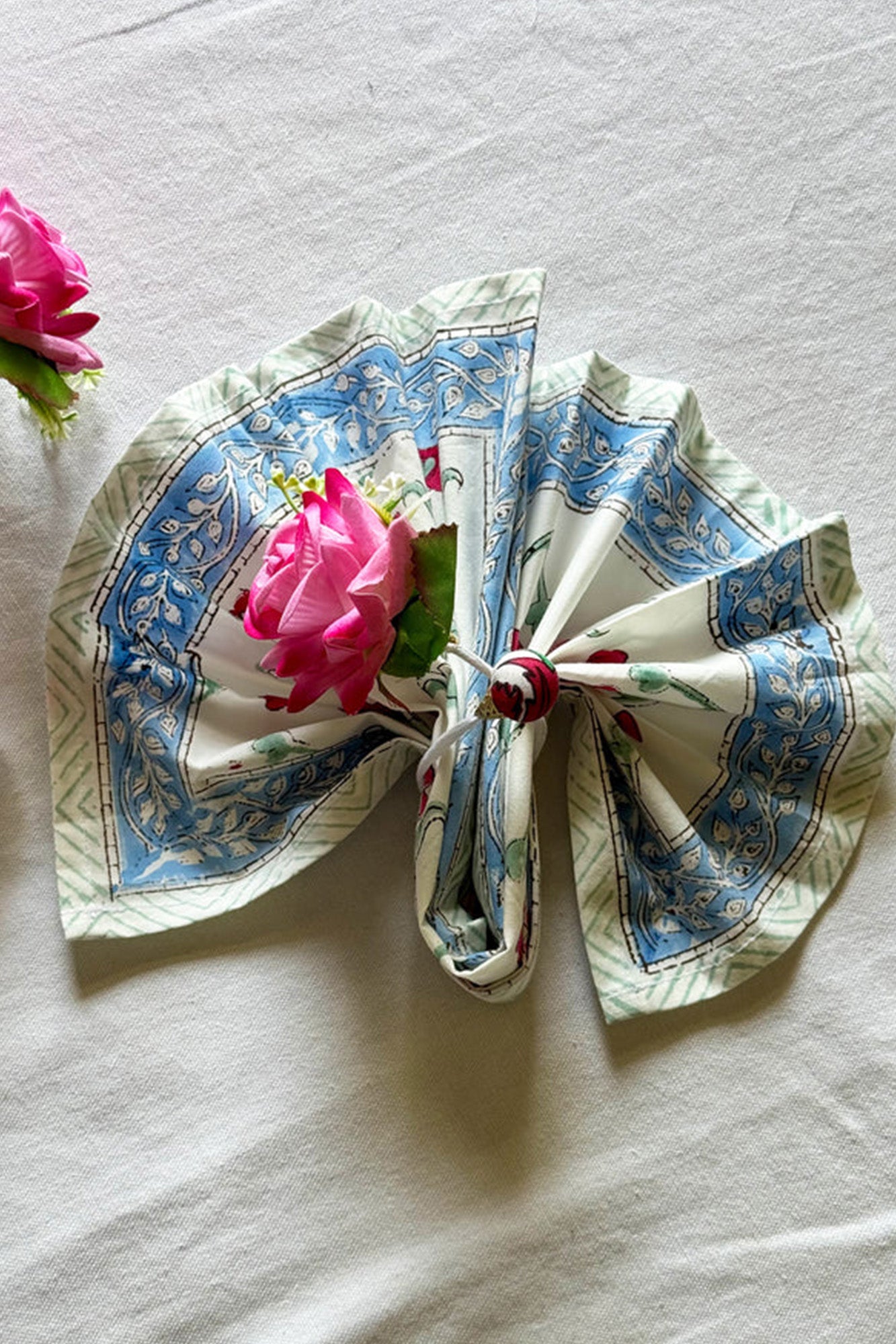 Gulabi Rose Napkin Ring Set