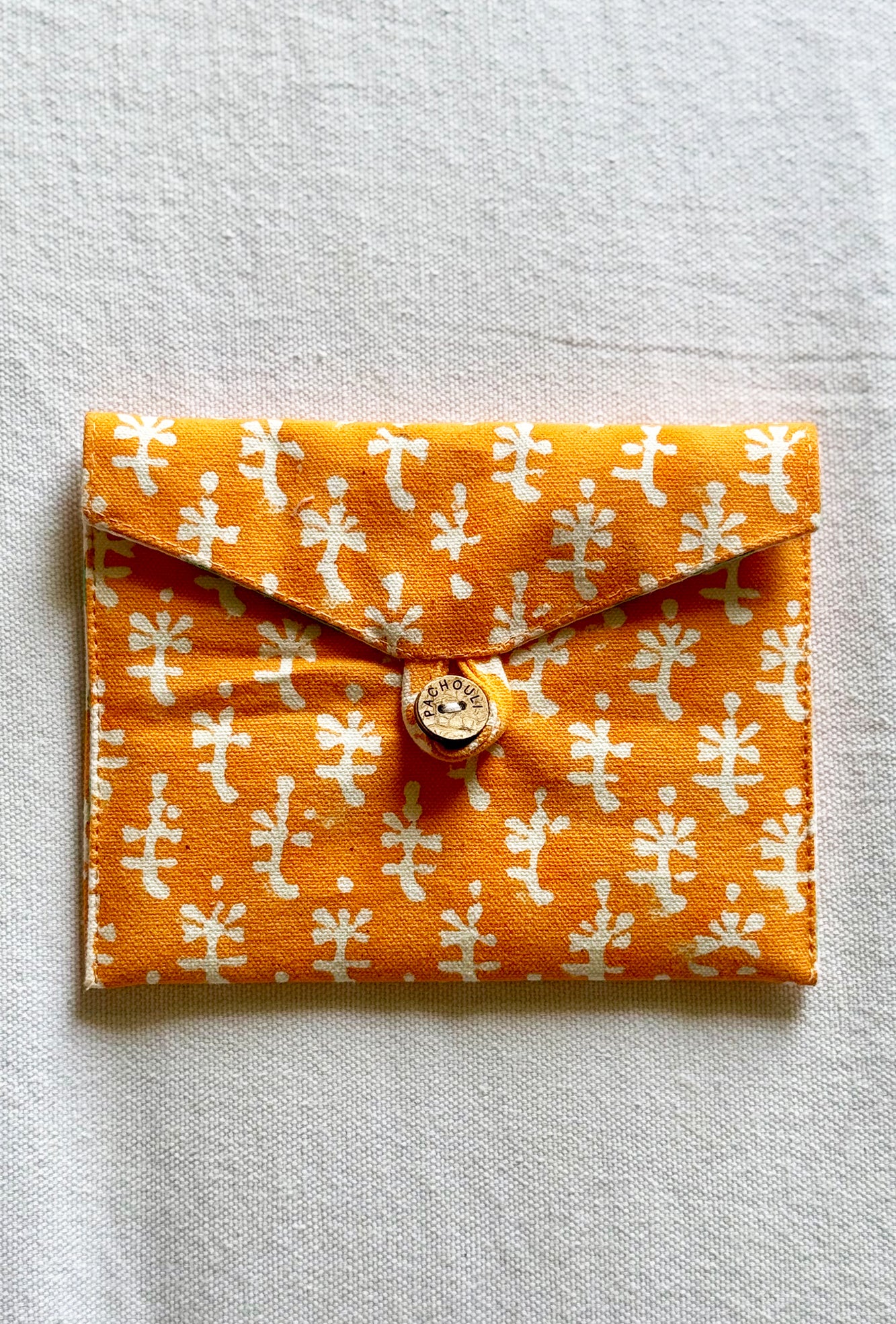 Tree of Life Orange Envelope Pouch