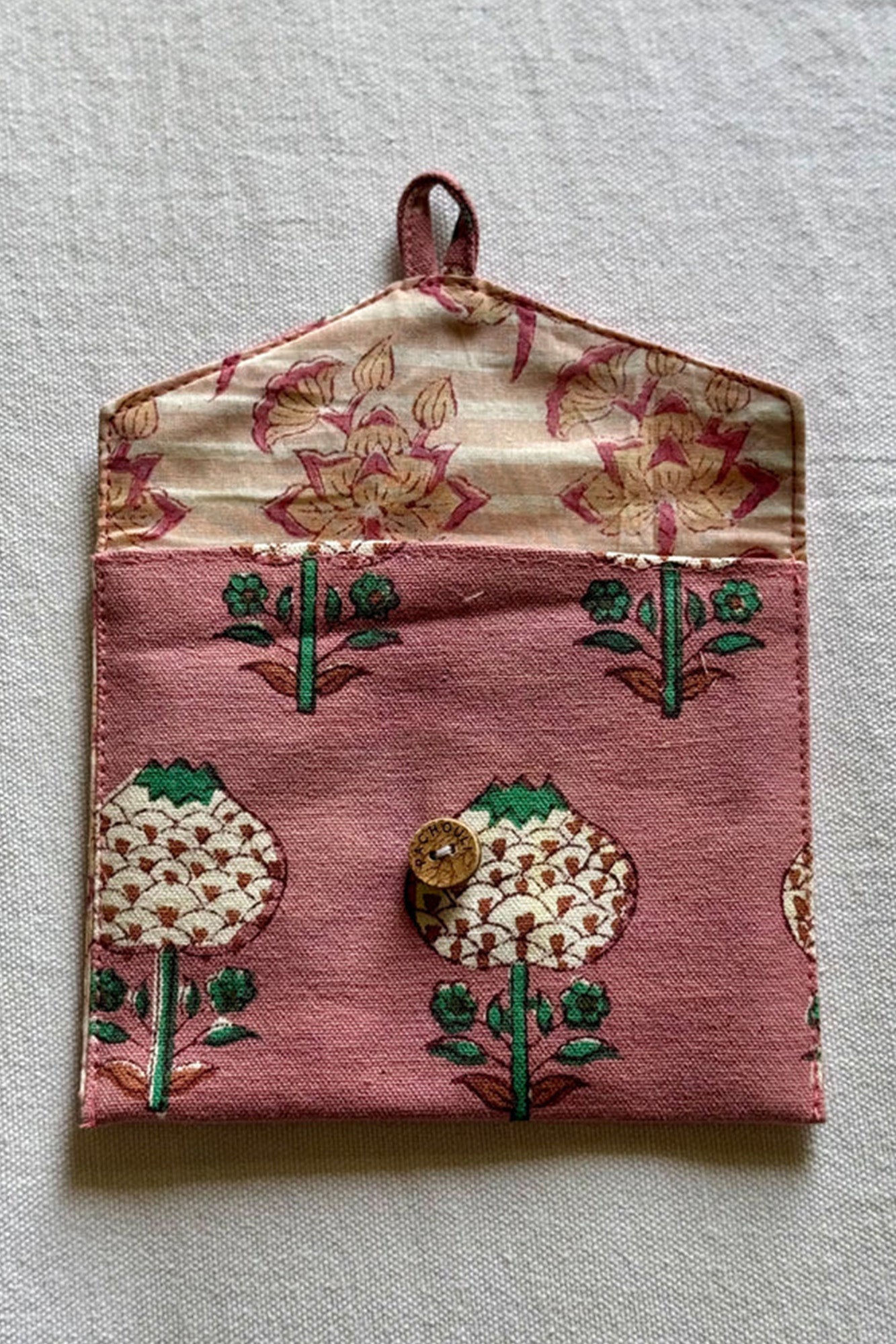 Mushroom Rust Envelope Pouch