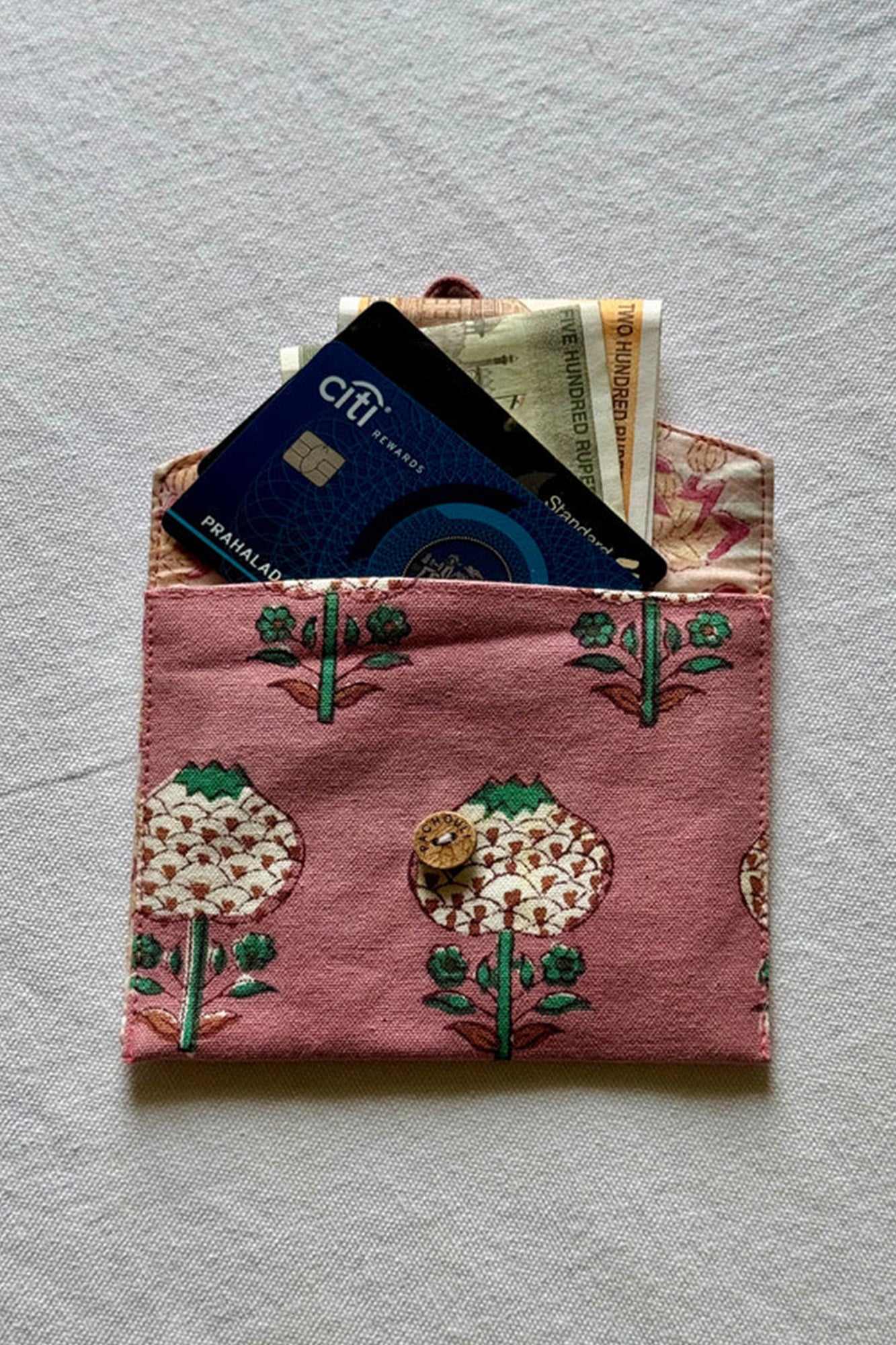 Mushroom Rust Envelope Pouch