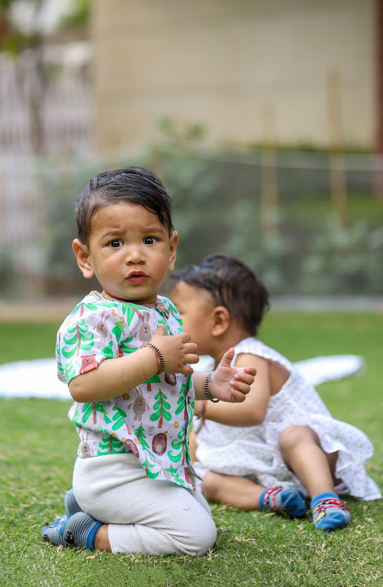 Infant Front Open Top With Shorts