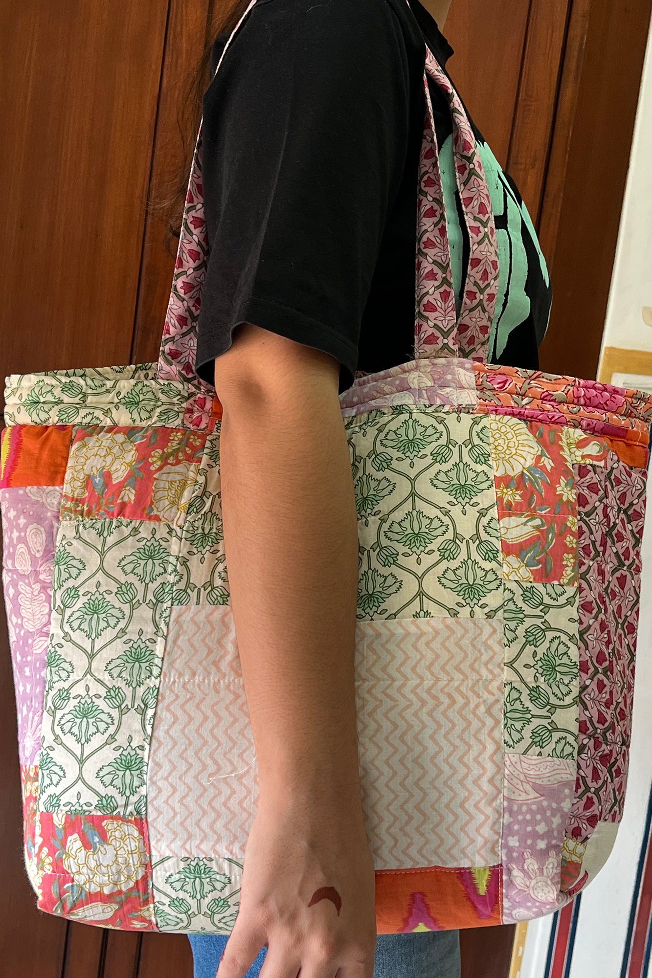 Patchwork Tote Bag
