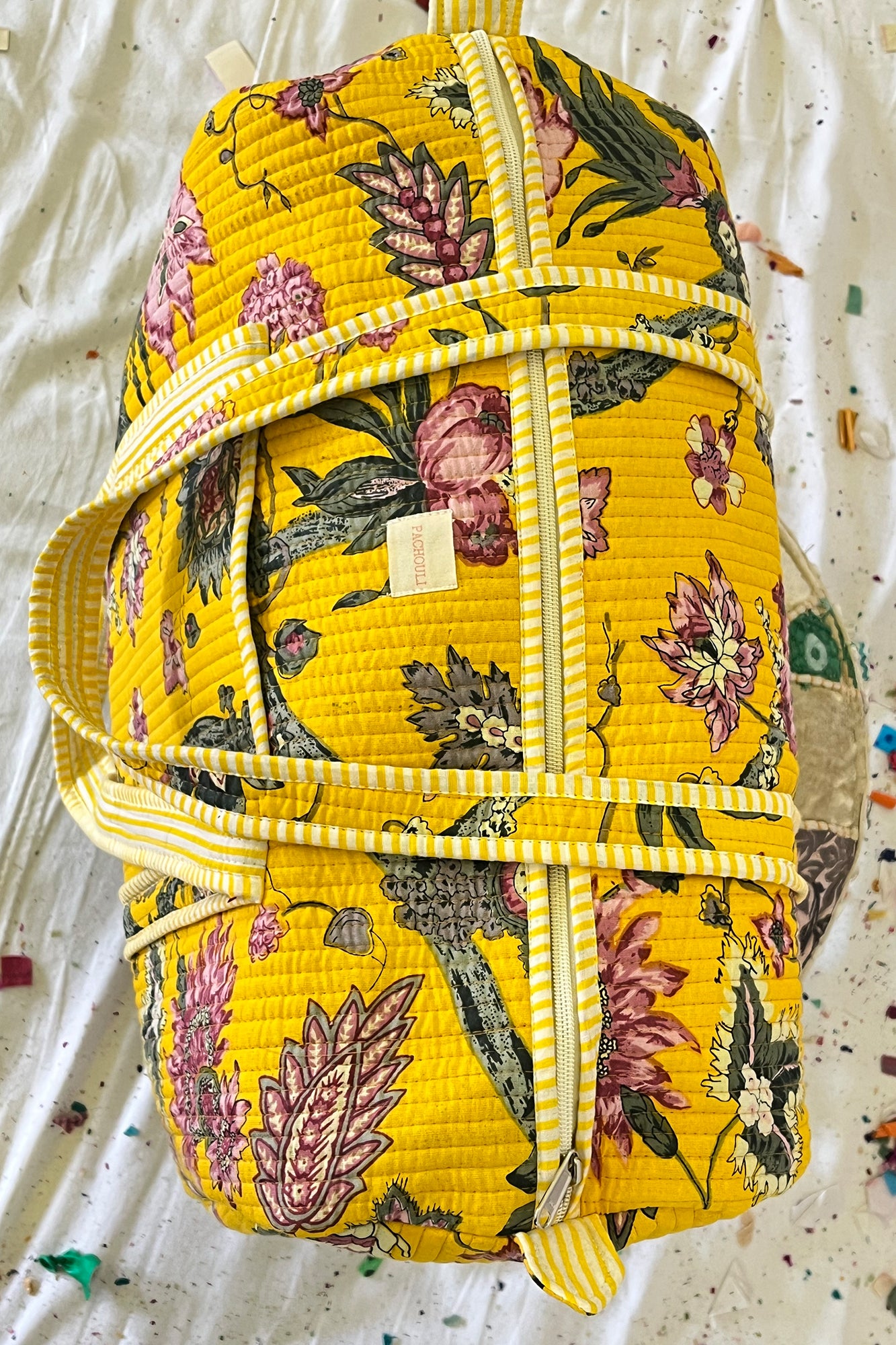Sunflower Lattice Duffle Bag