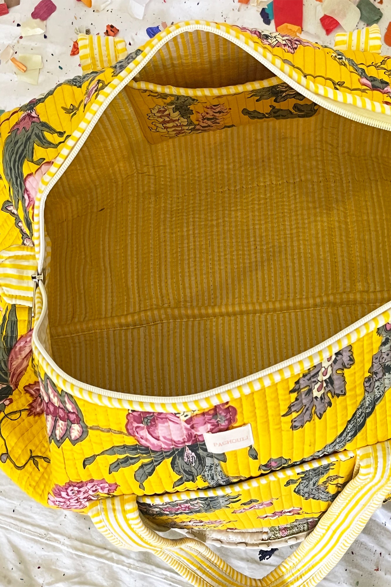 Sunflower Lattice Duffle Bag