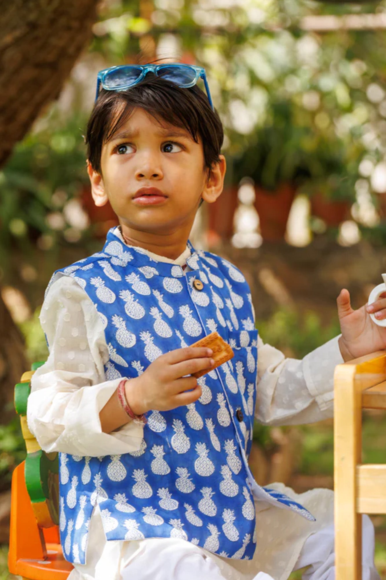 Blue Pine Koti & Kurta Set