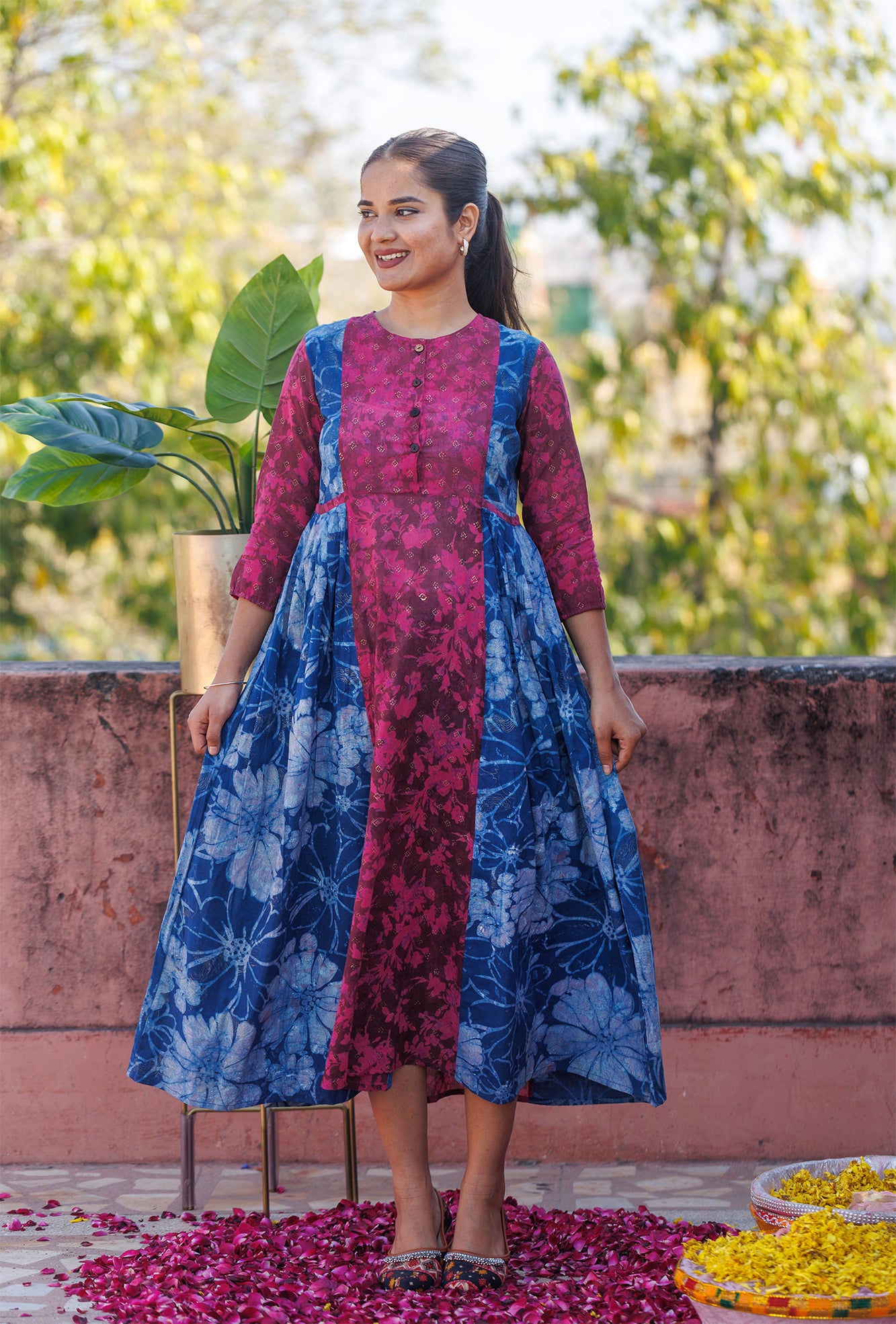 Maati Indigo Pocket Dress