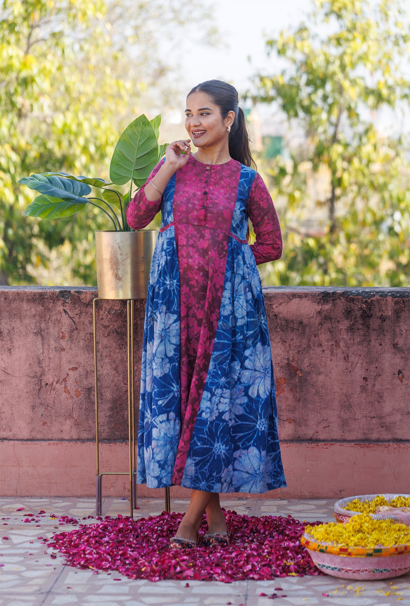 Maati Indigo Pocket Dress