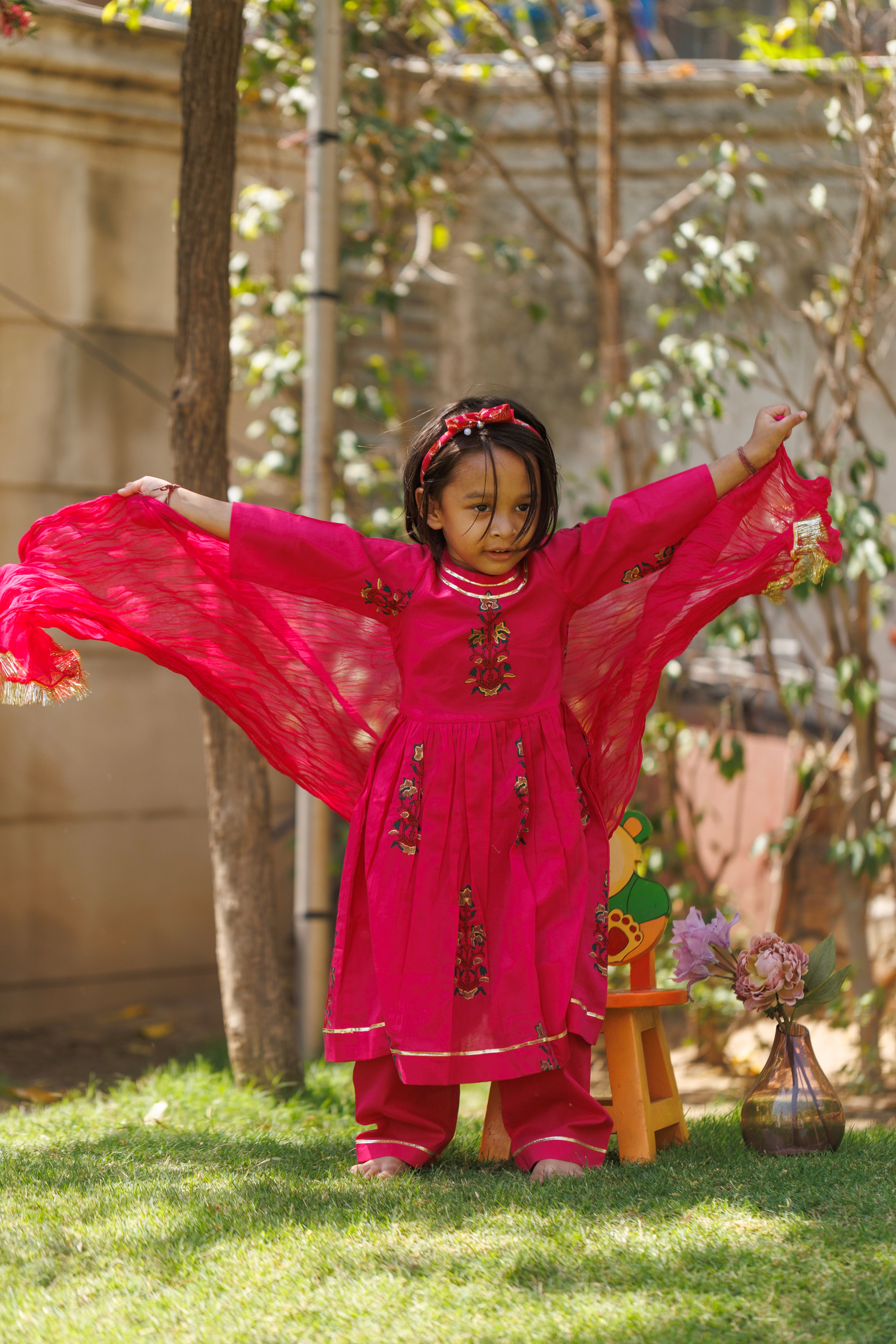 Utsav Pink Anarkali Kurta Set