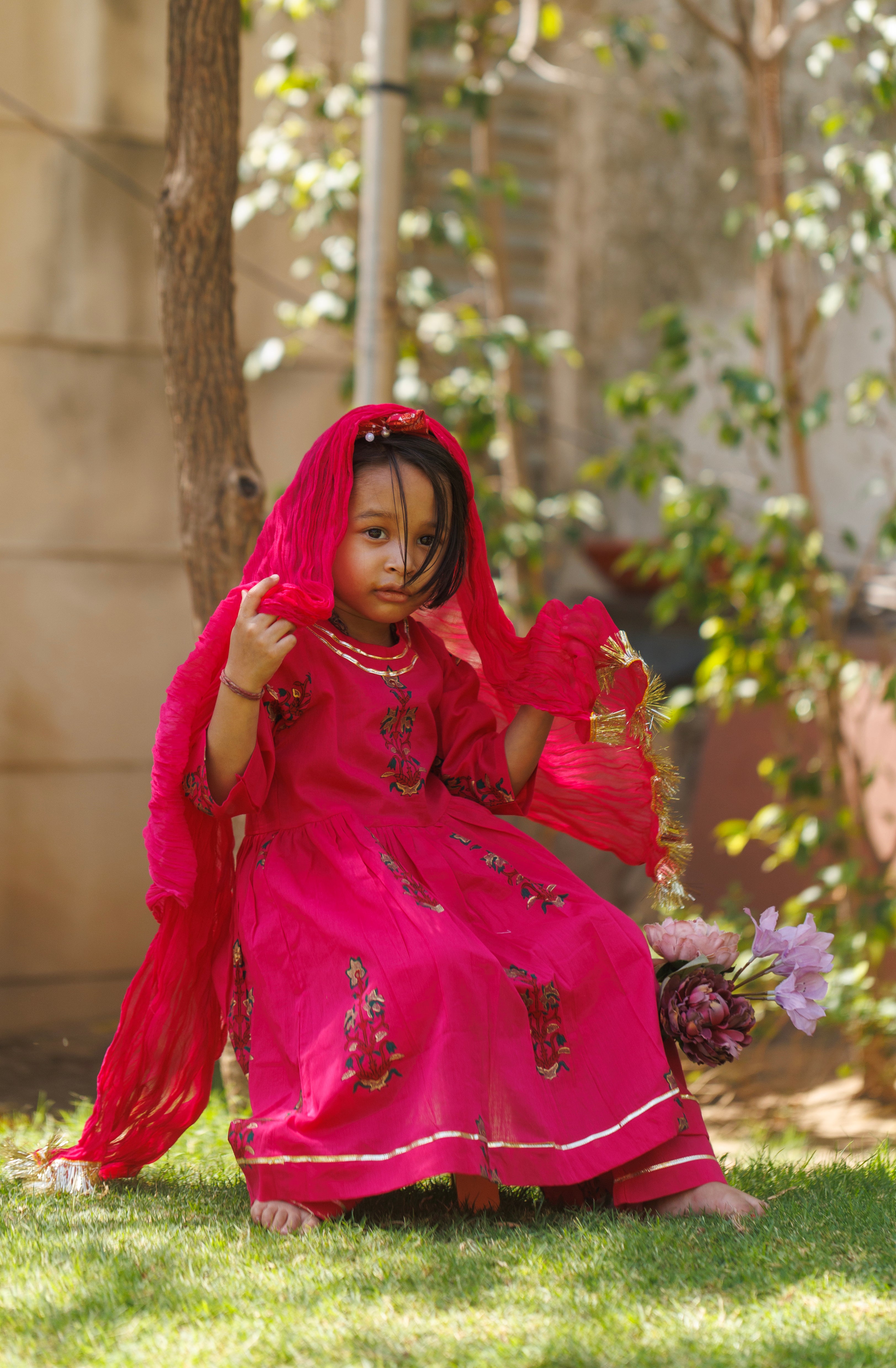 Utsav Pink Anarkali Kurta Set