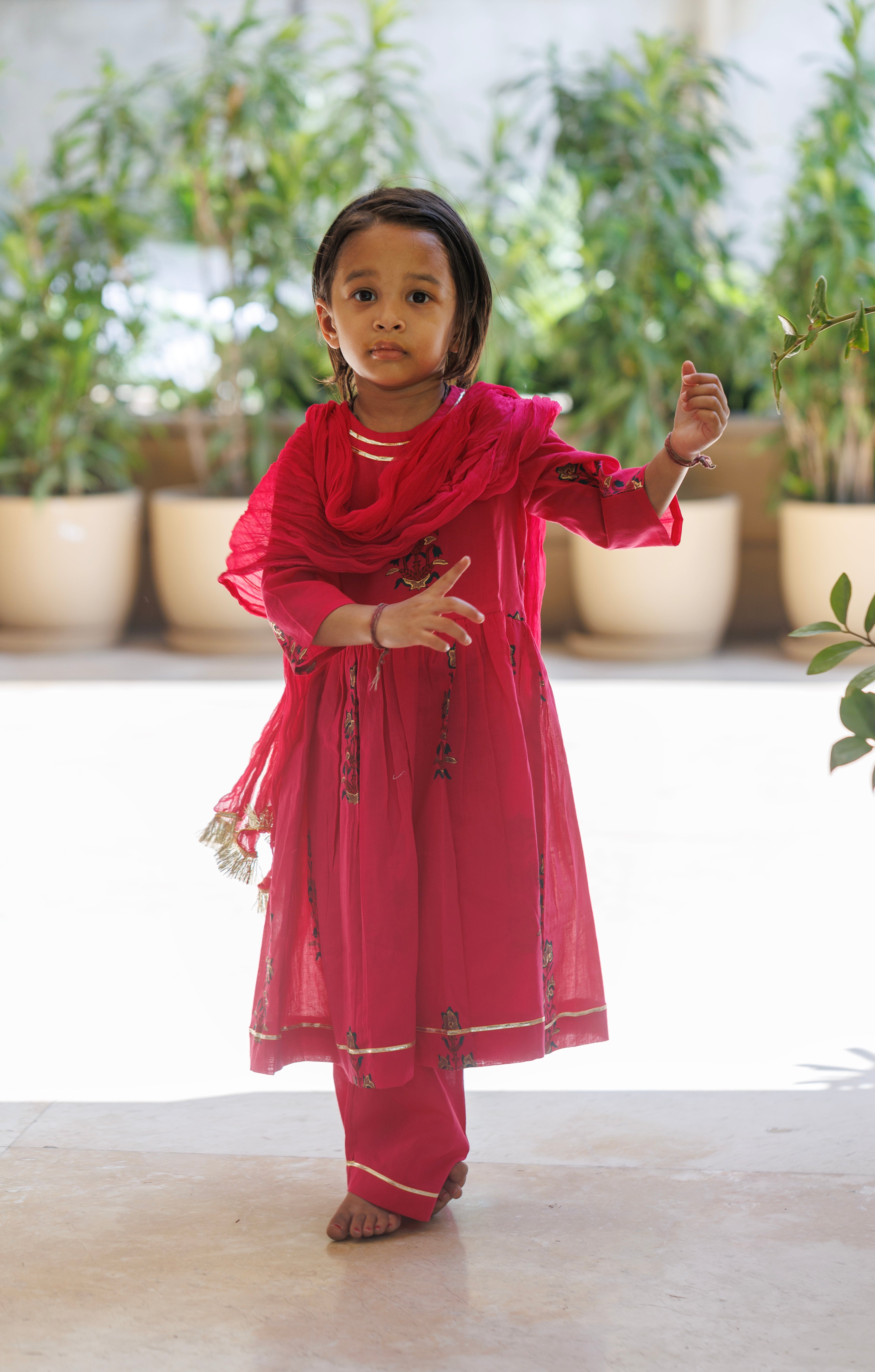 Utsav Pink Anarkali Kurta Set