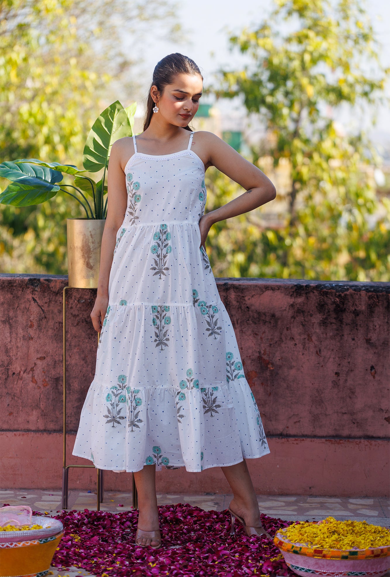 Gardenia Strep Dress