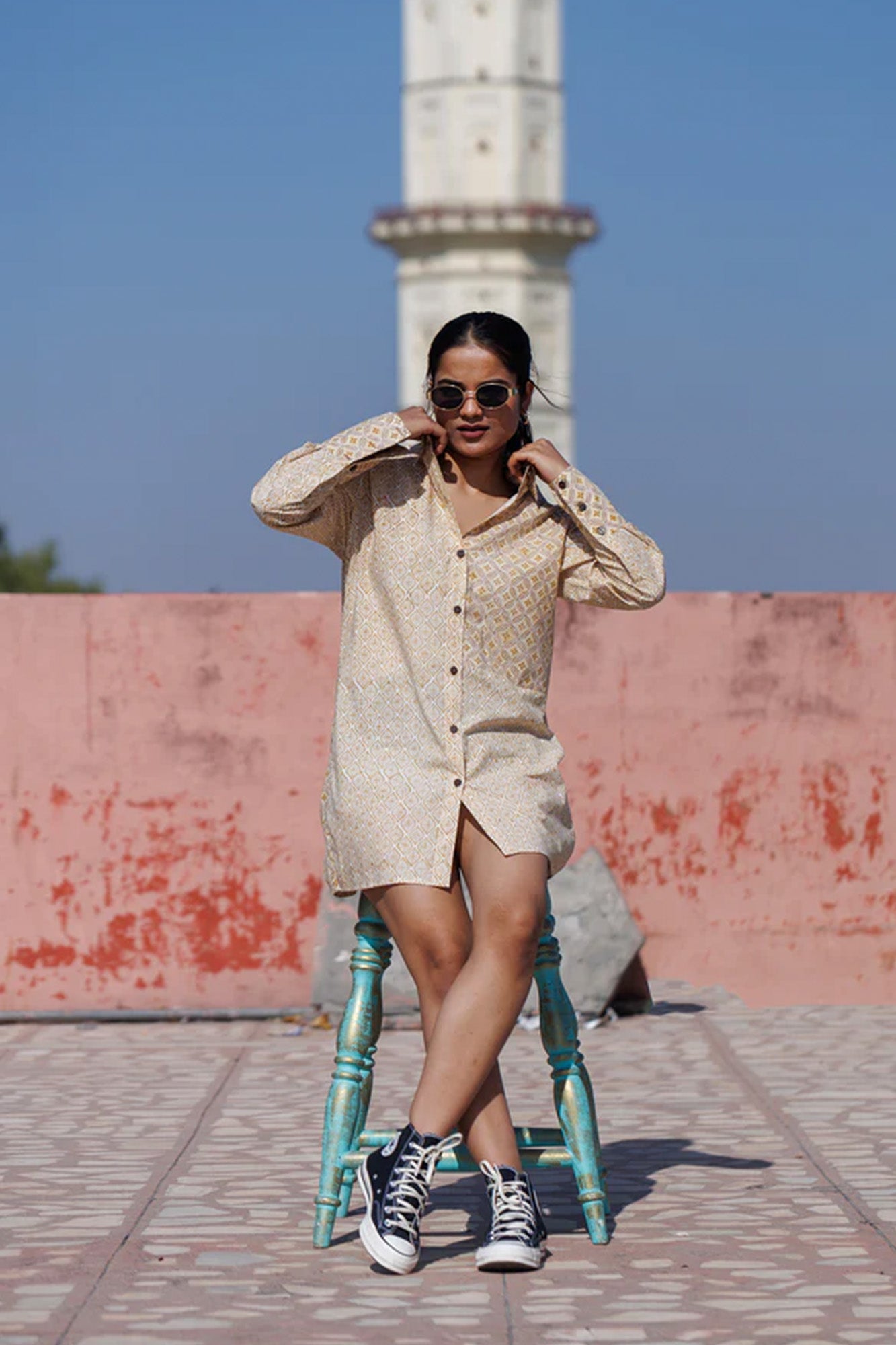 Maati Mehrab Booti Long Shirt