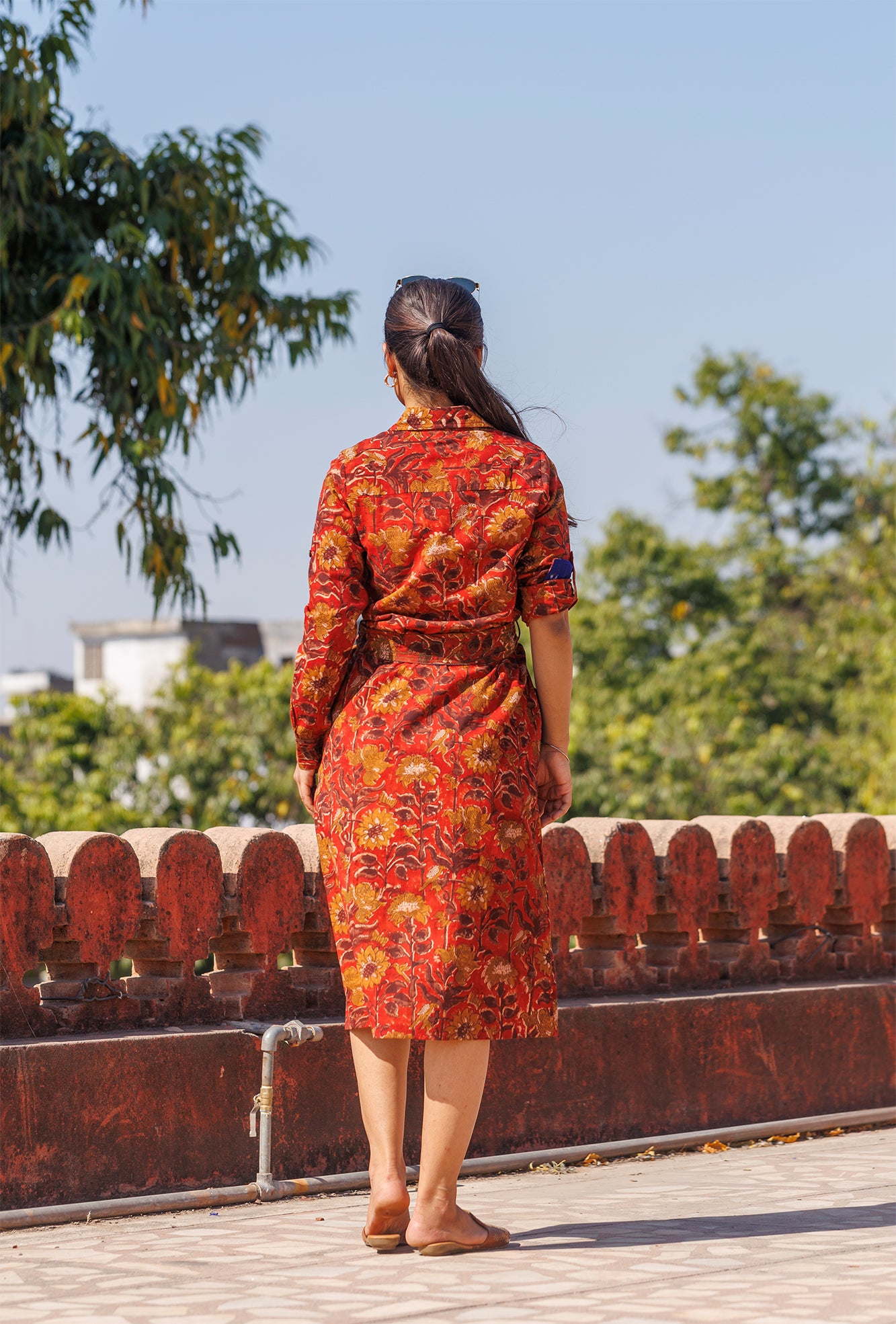 Maati Kalamkari Shirt Dress