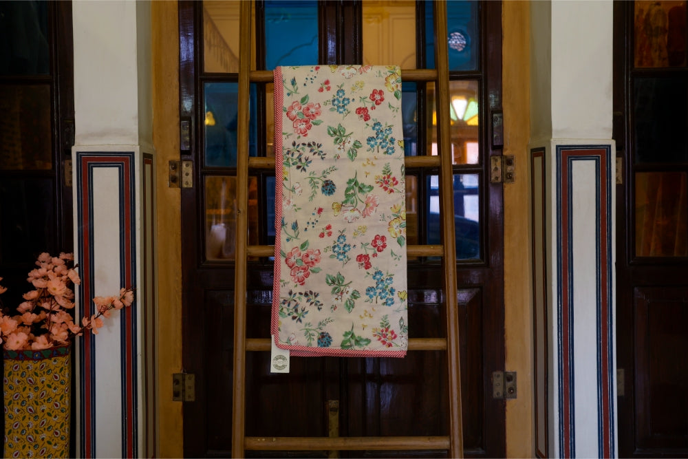 Dohar Falalin Floral Jaal Pink