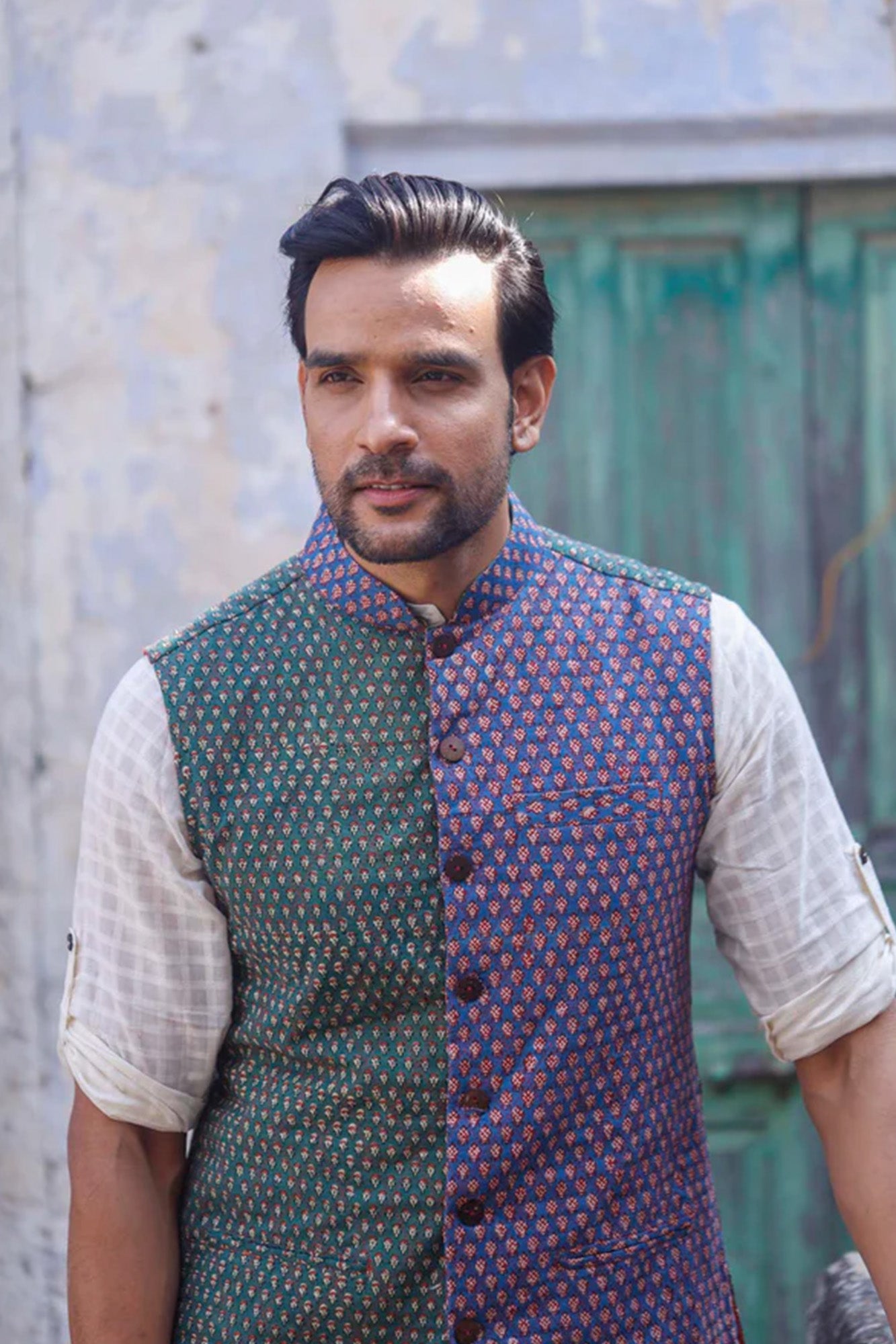 Tinny Flower Nehru Jacket