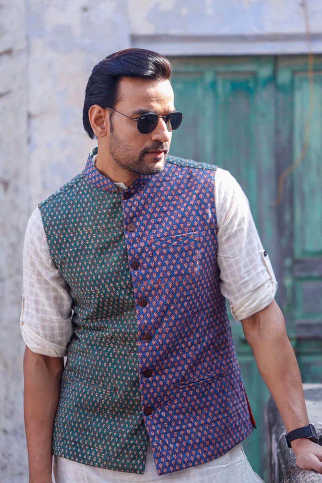 Tinny Flower Nehru Jacket