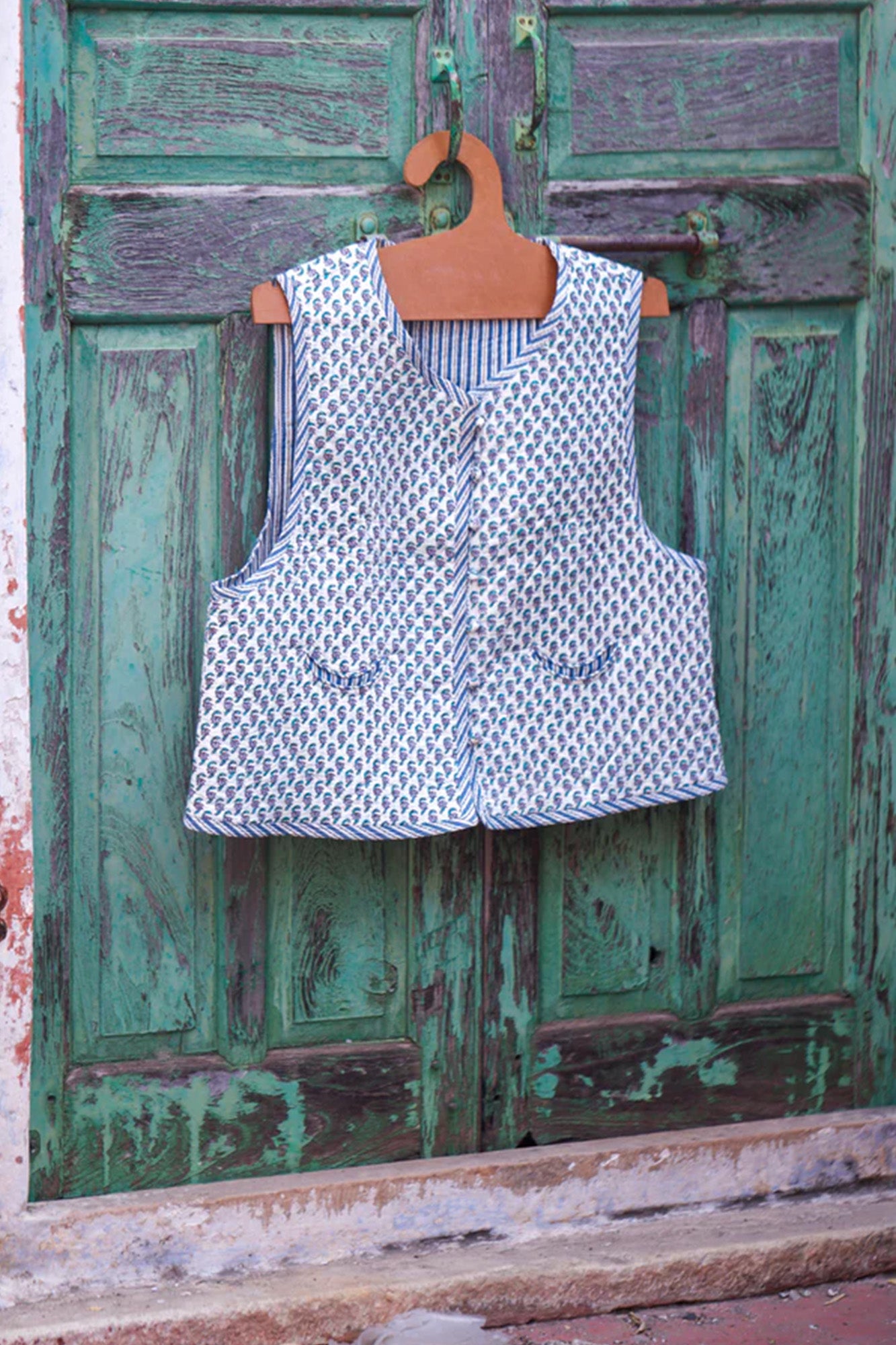 Block Buti Grey Quilted Vest