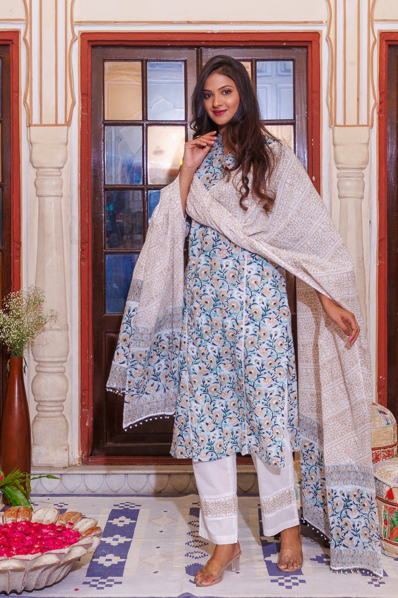 Gardenia Beige Suit Set of 3