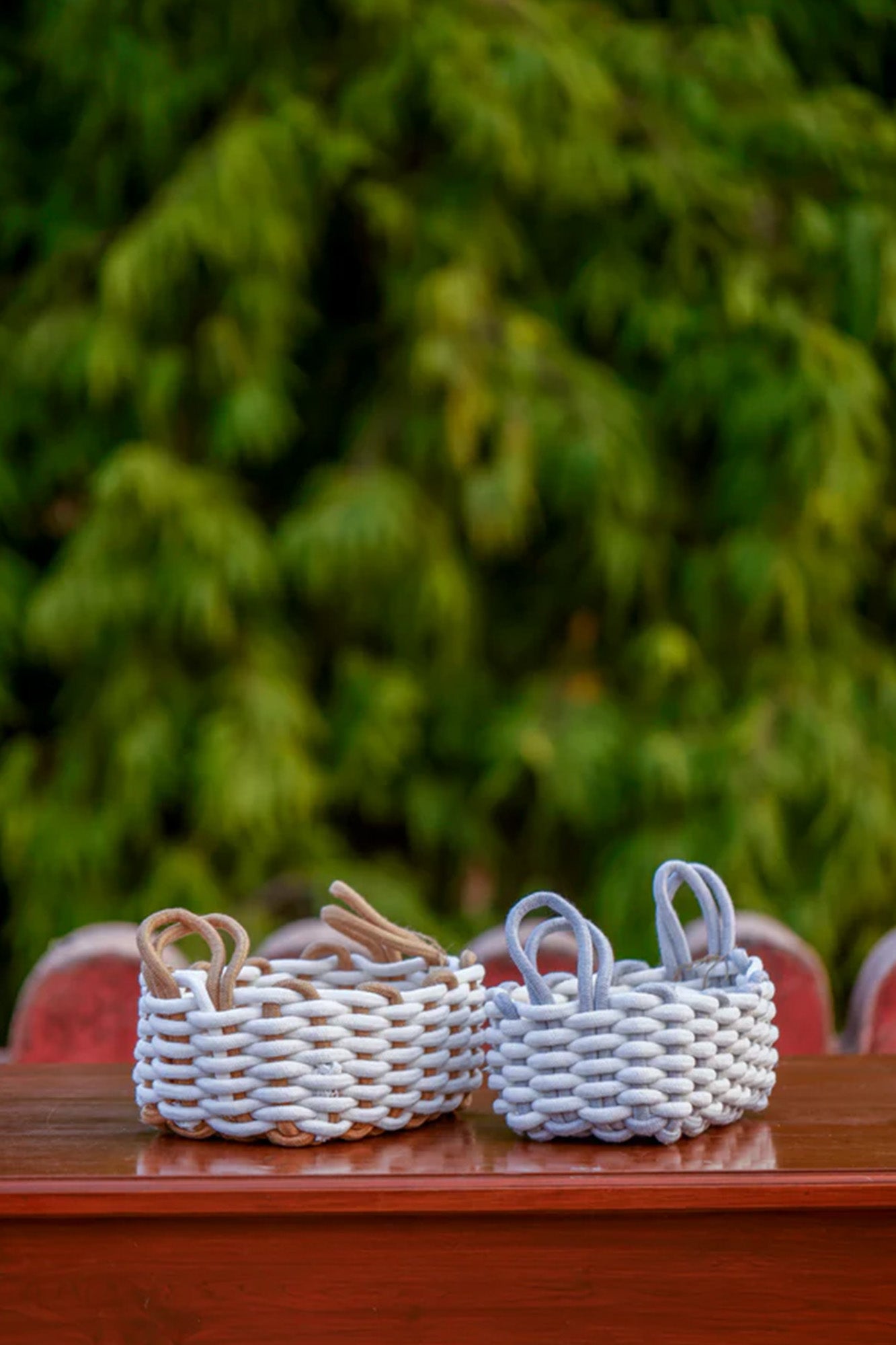 Basket Handmade Matt Weave