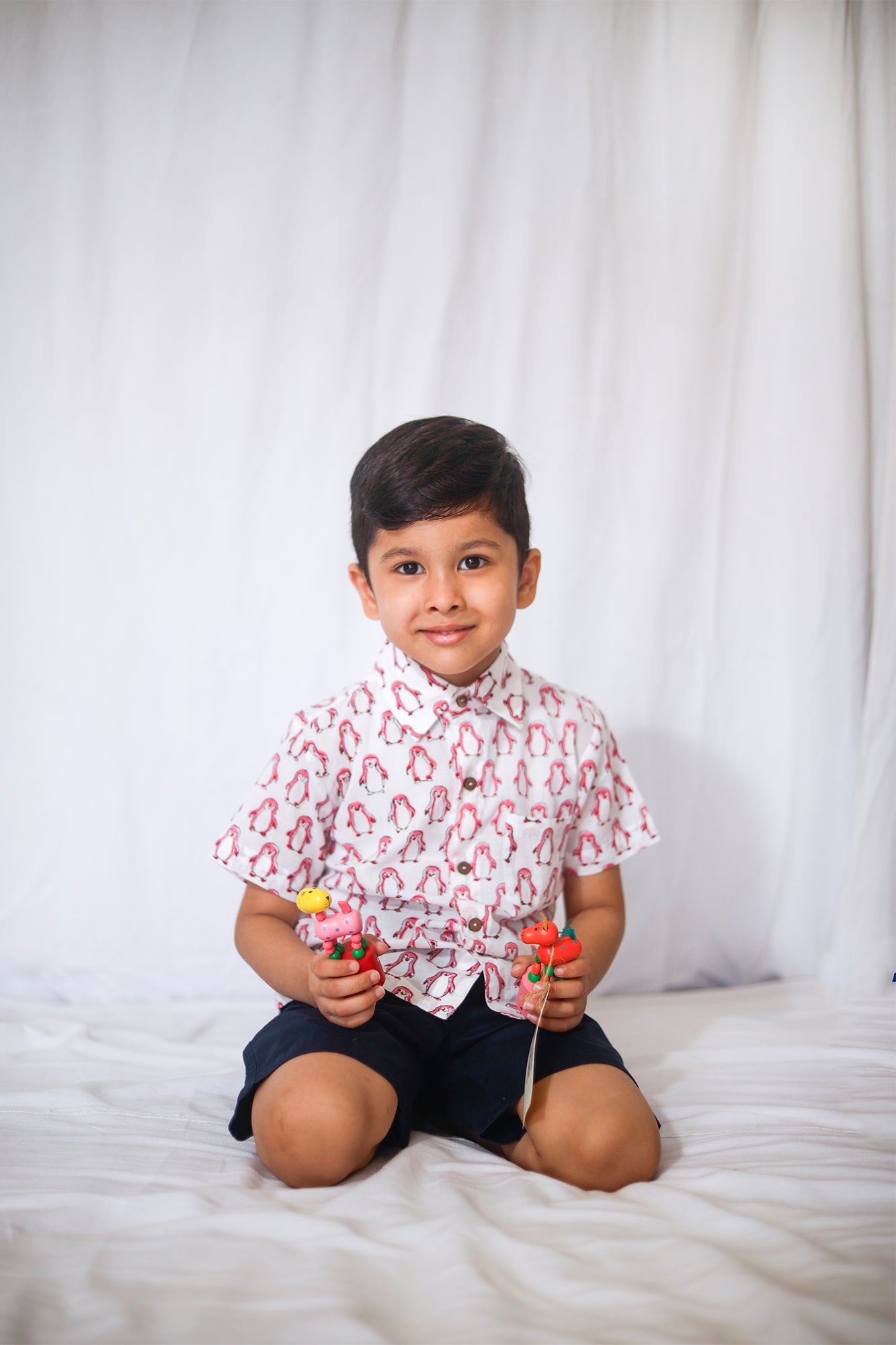 Penguin Pink Boy Shirt