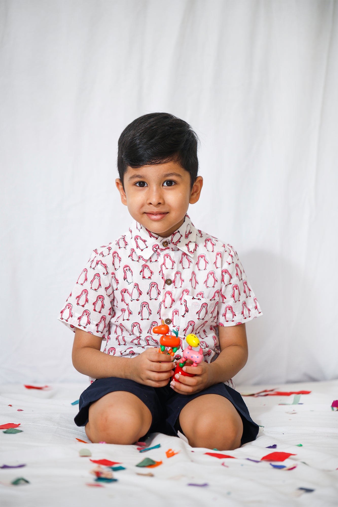Penguin Pink Boy Shirt