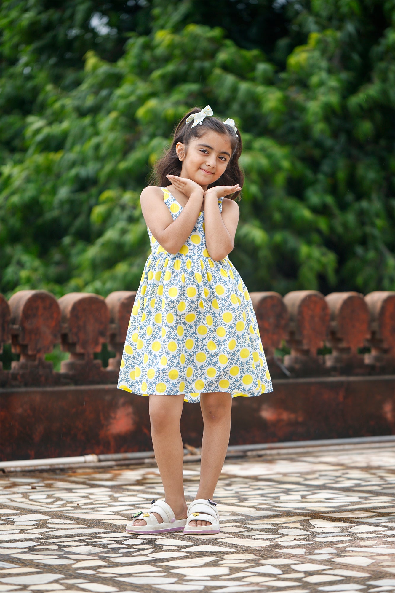 Sunny Coral Bobin Frock