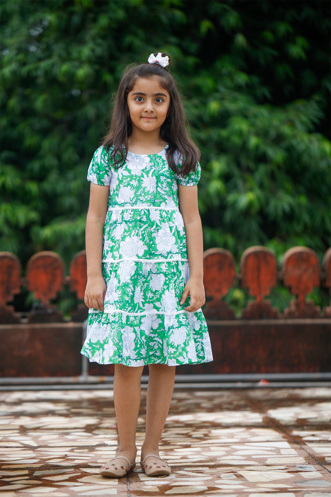 Green Jaal Frock
