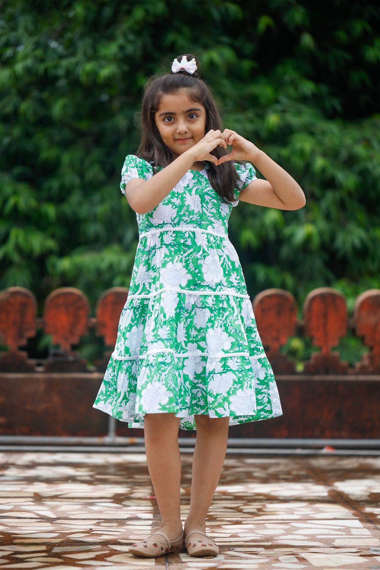 Green Jaal Frock