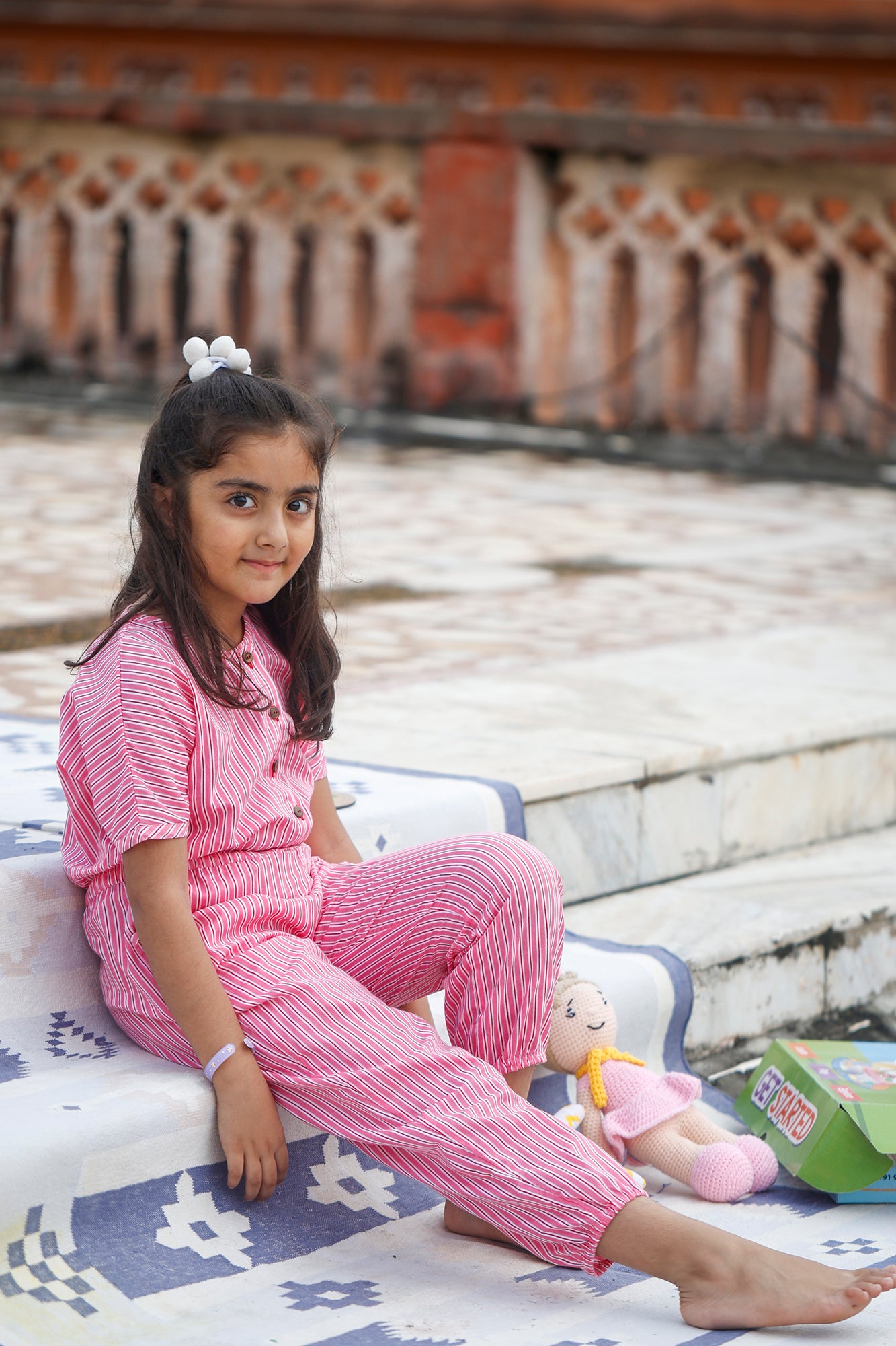 Pink Stripes Jumpsuit
