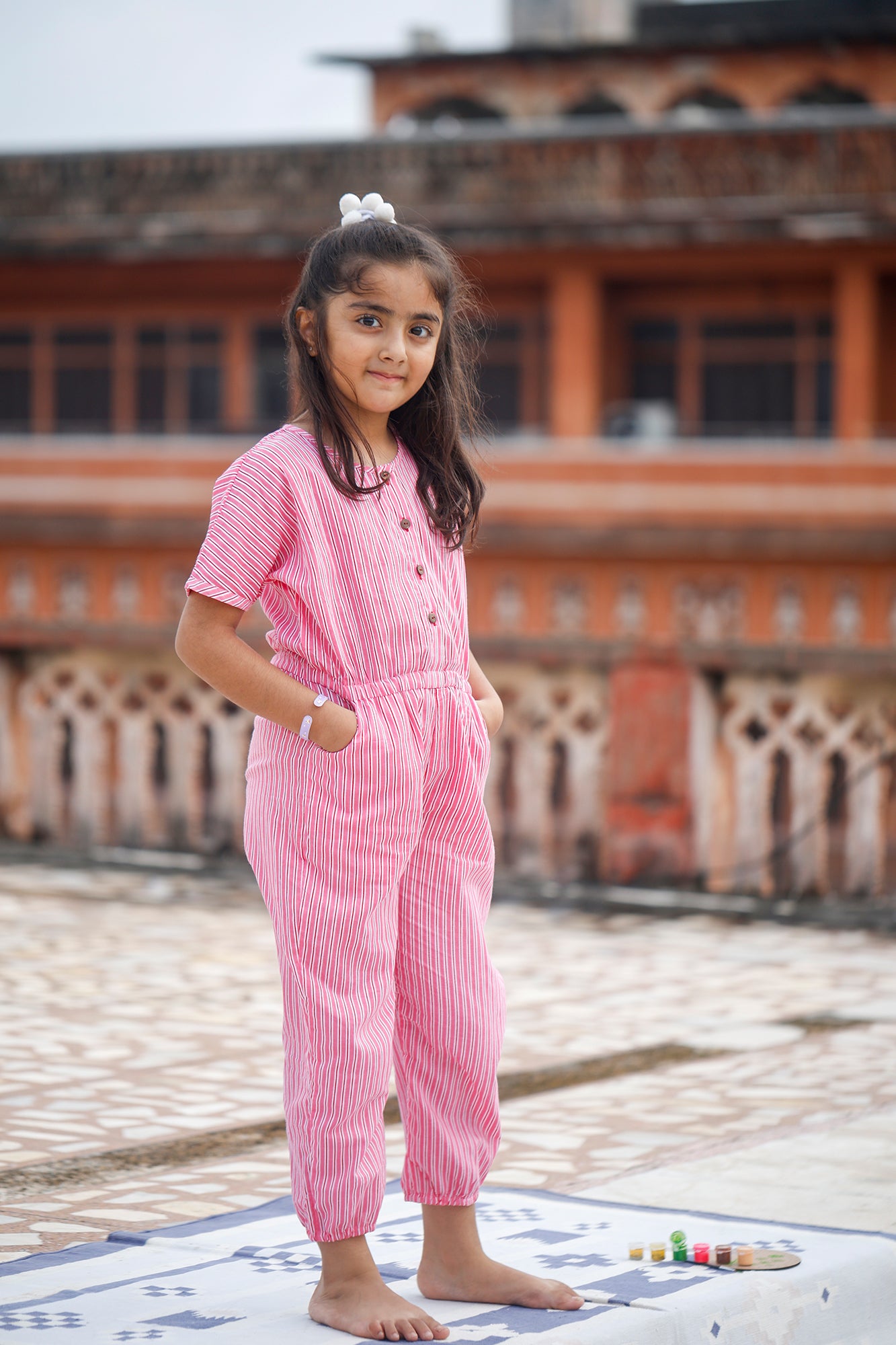 Pink Stripes Jumpsuit