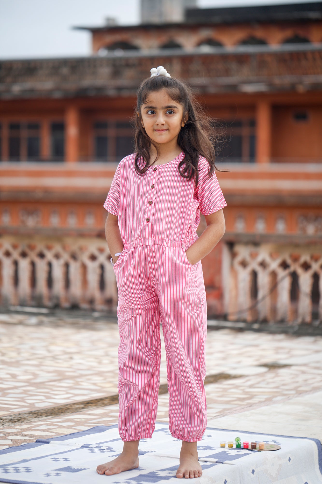 Pink Stripes Jumpsuit