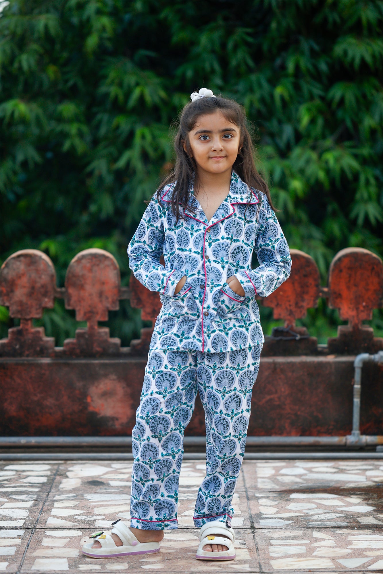 Blue Shrine Night Suit