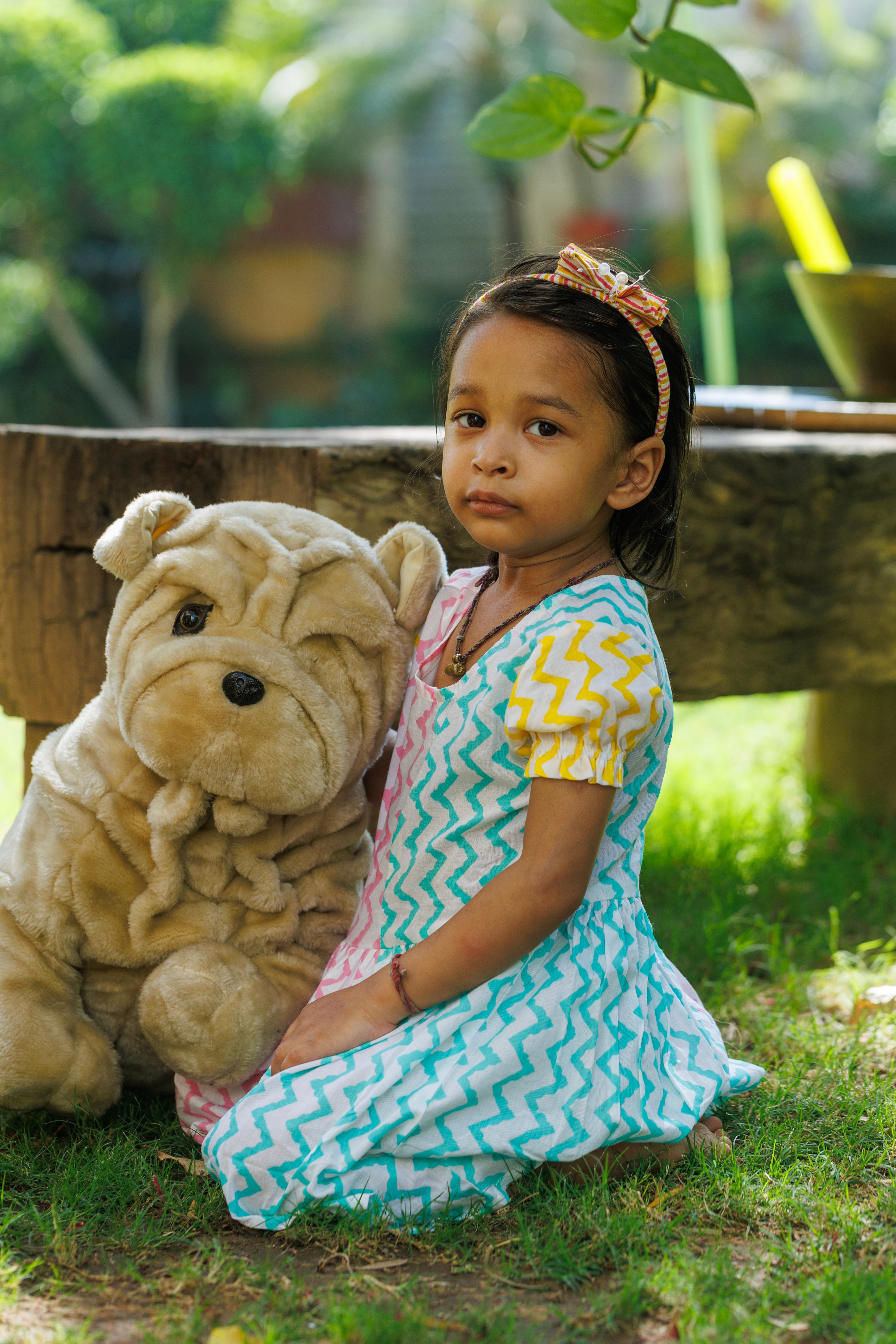 Multi Chevron Girl Frock