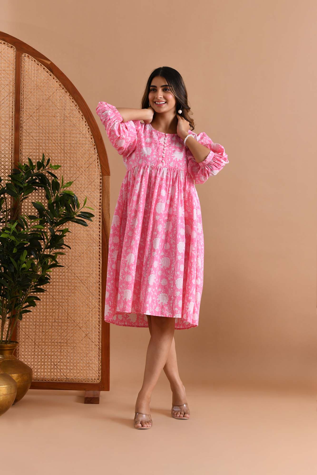 Dress Short Women Babydoll Gulabi
